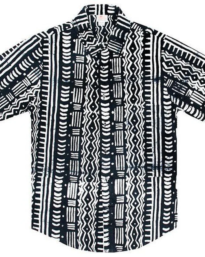 Global Mamas Bio Hemd - Slim Fit - Pathways
