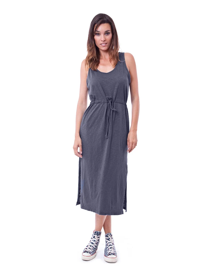 RAVENS VIEW IBIZA Damen vegan Kleid Mariona Anthrazit Grau