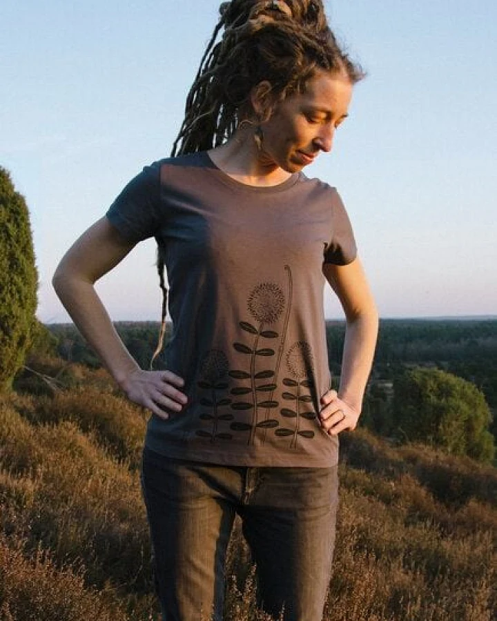 Cmig Damen T-shirt Waldblumen