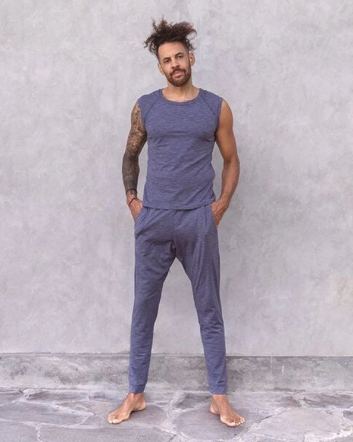 Jaya JOHNNY MELANGE - Männer - Hose für Yoga und Freizeit aus Biobaumwolle