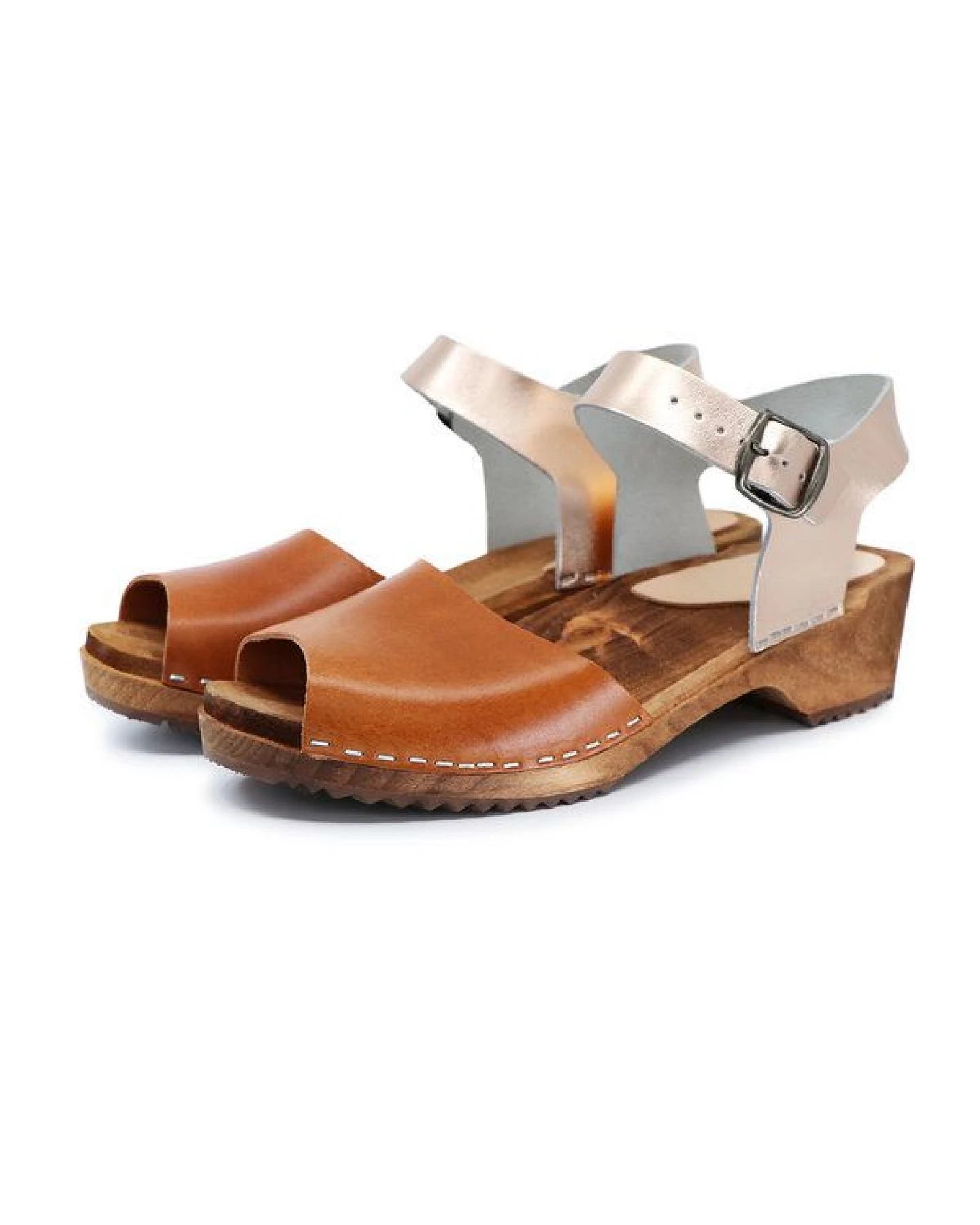 MILA - schwedische Holz Clogs Sandale von me&myclogs - low heel – Ansicht 3