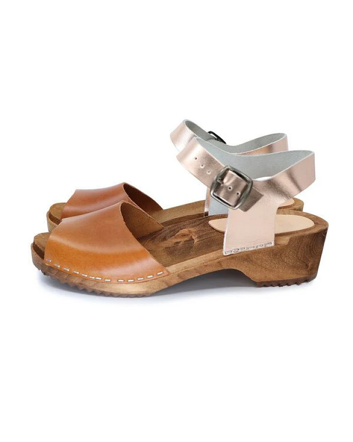 MILA - schwedische Holz Clogs Sandale von me&myclogs - low heel