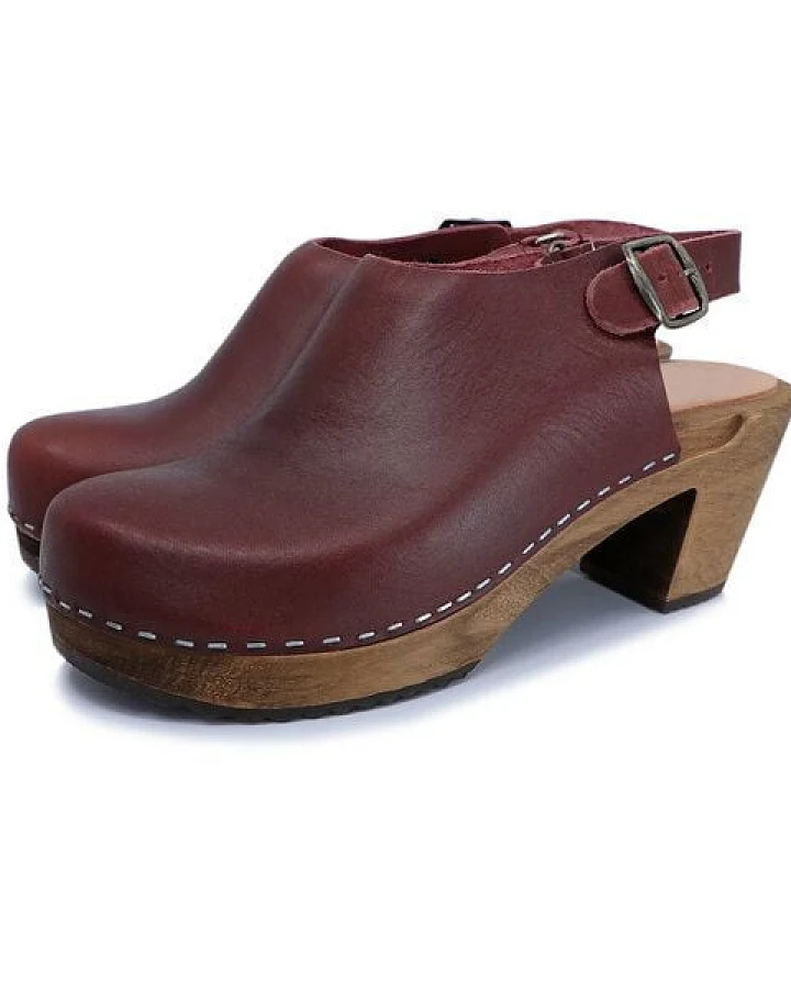 IDÉ - schwedische Holz Clogs von me&myClogs - high mid heel