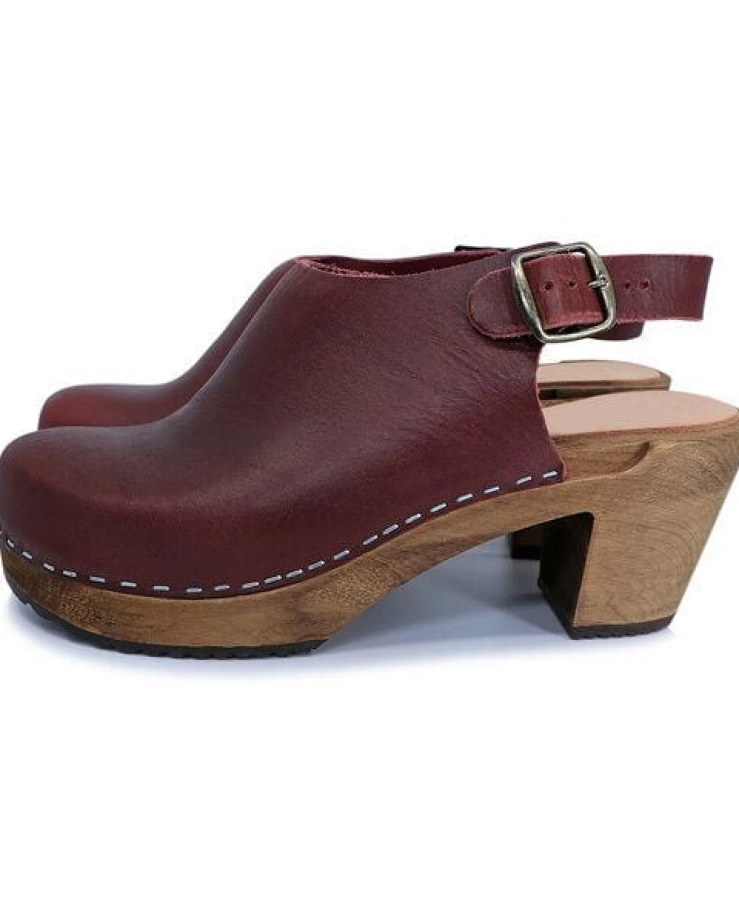 IDÉ - schwedische Holz Clogs von me&myClogs - high mid heel – Ansicht 3