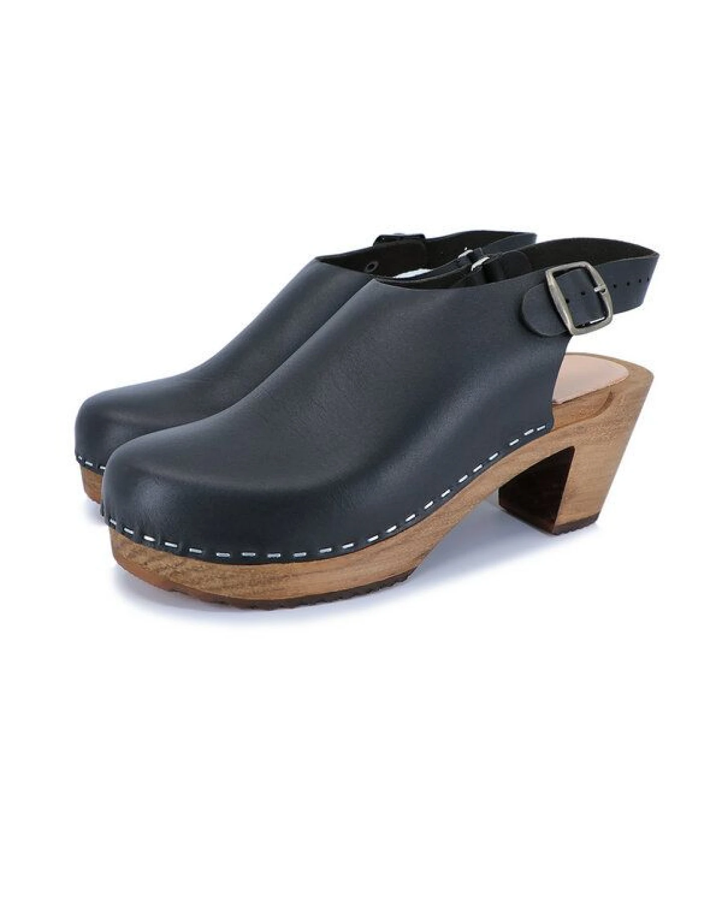 IDÉ - schwedische Holz Clogs von me&myClogs - high mid heel – Ansicht 3