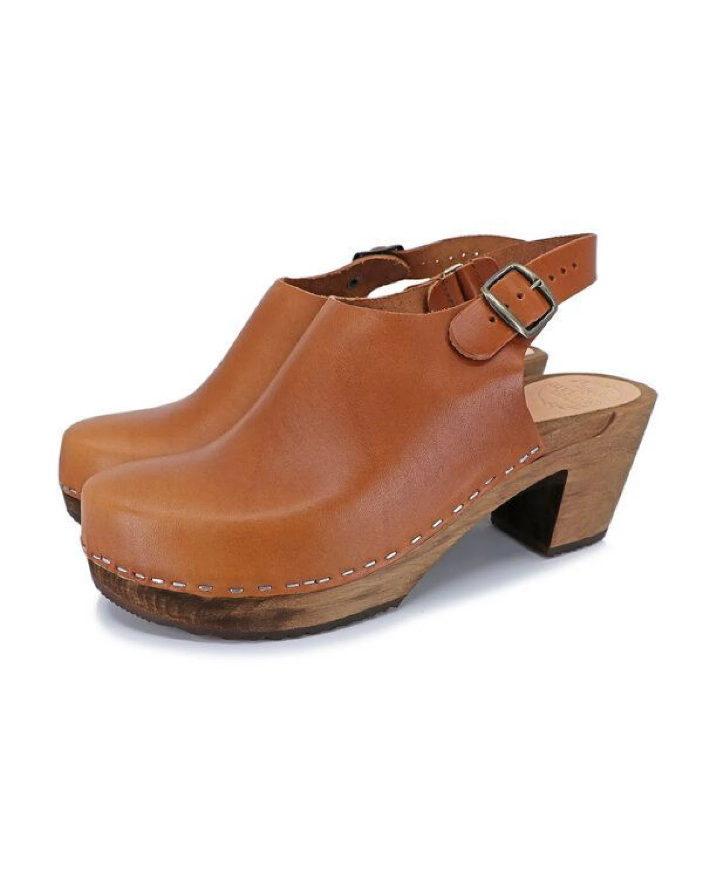 IDÉ - schwedische Holz Clogs von me&myClogs - high mid heel – Ansicht 3