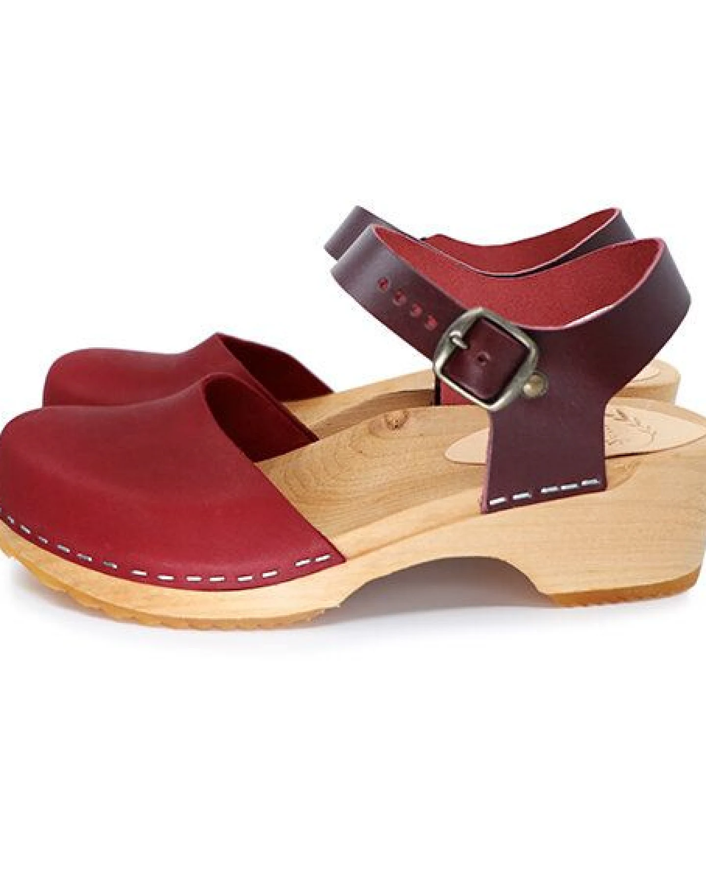 FREJA - schwedische Holz Clogs Sandale von me&myclogs - low heel – Ansicht 3