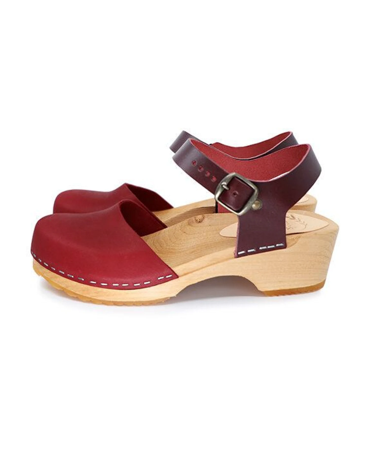 FREJA - schwedische Holz Clogs Sandale von me&myclogs - low heel – Ansicht 3