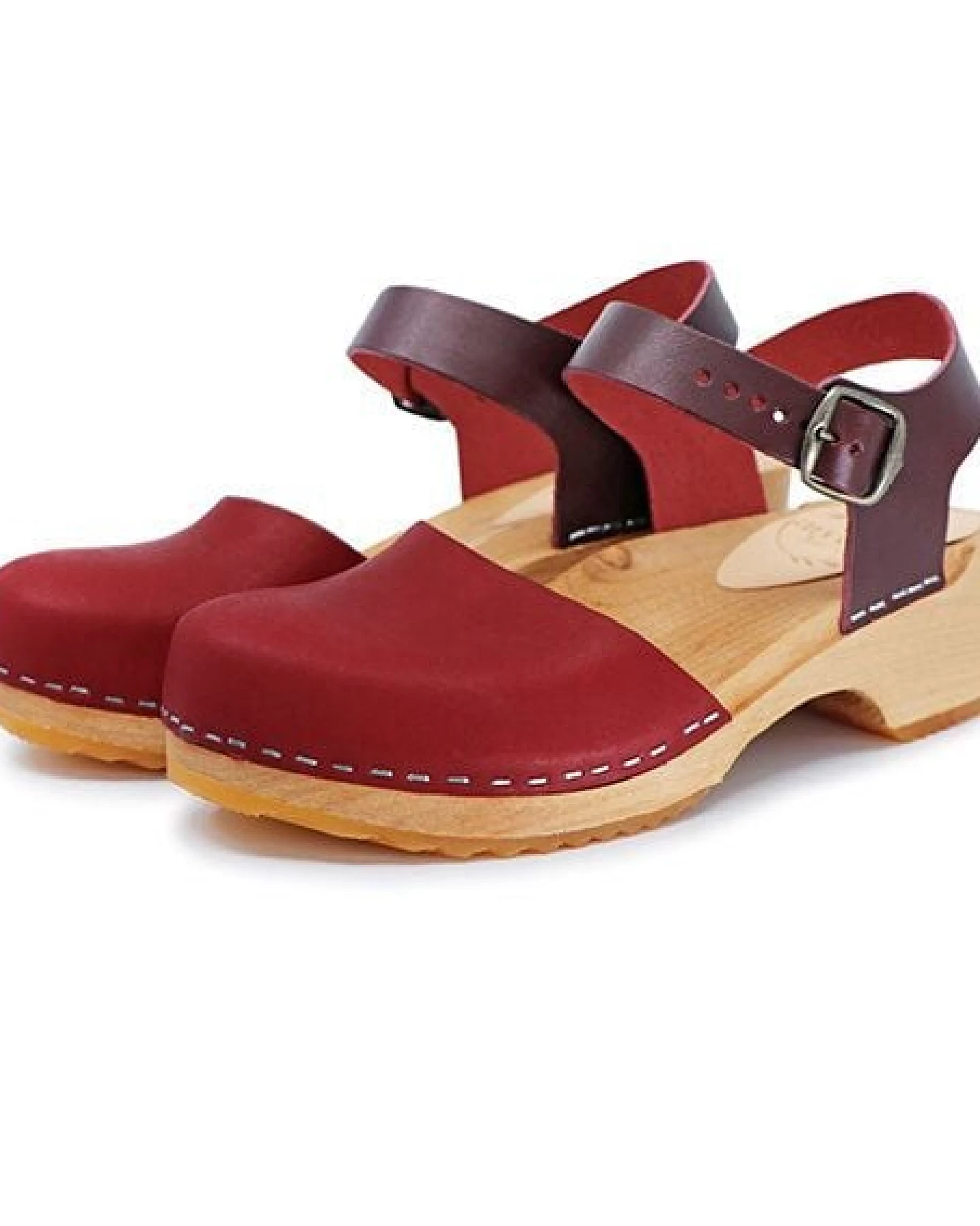 FREJA - schwedische Holz Clogs Sandale von me&myclogs - low heel – Ansicht 3