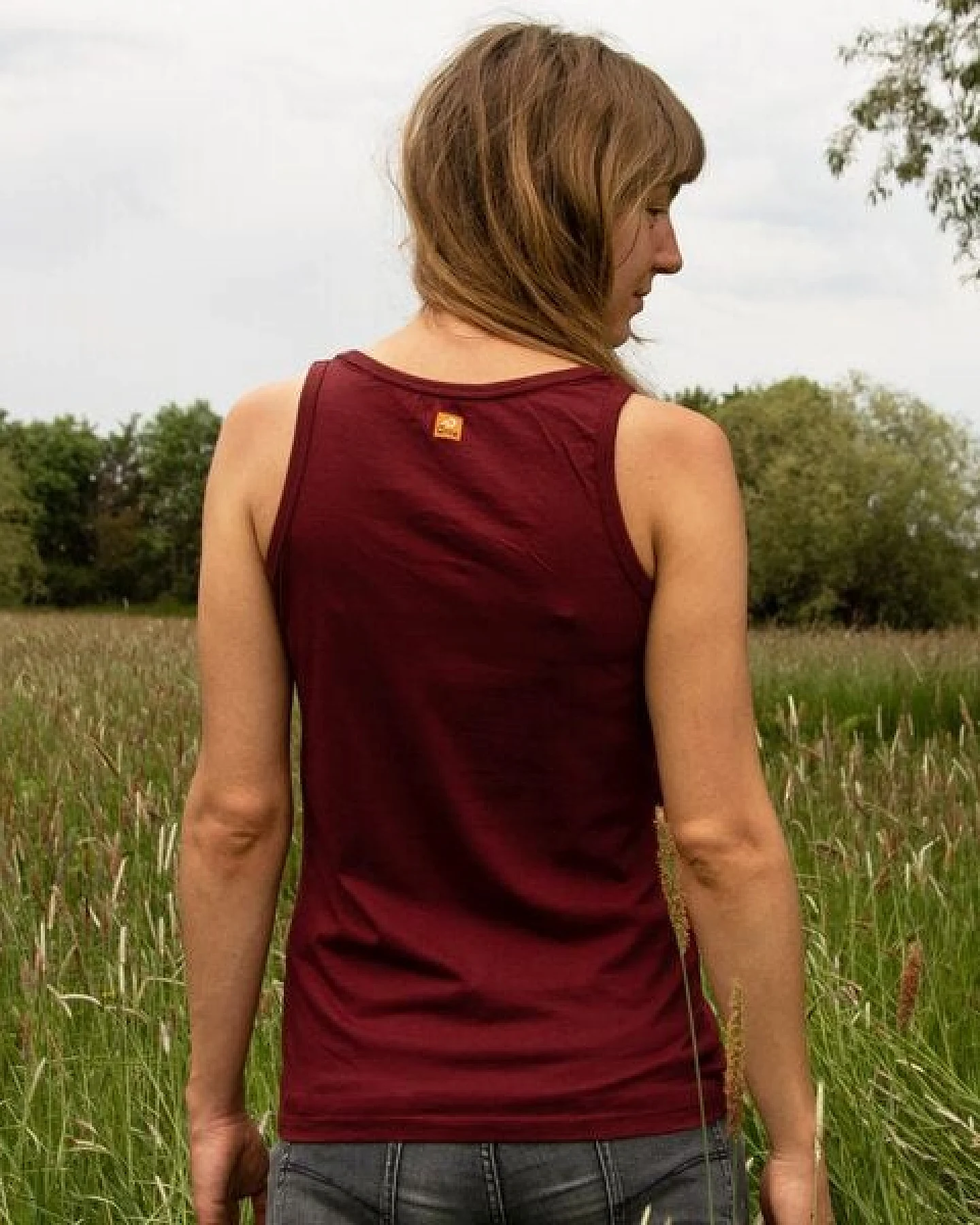Cmig Damen Tank-Top Erle mit Elster in burgundy – Ansicht 4