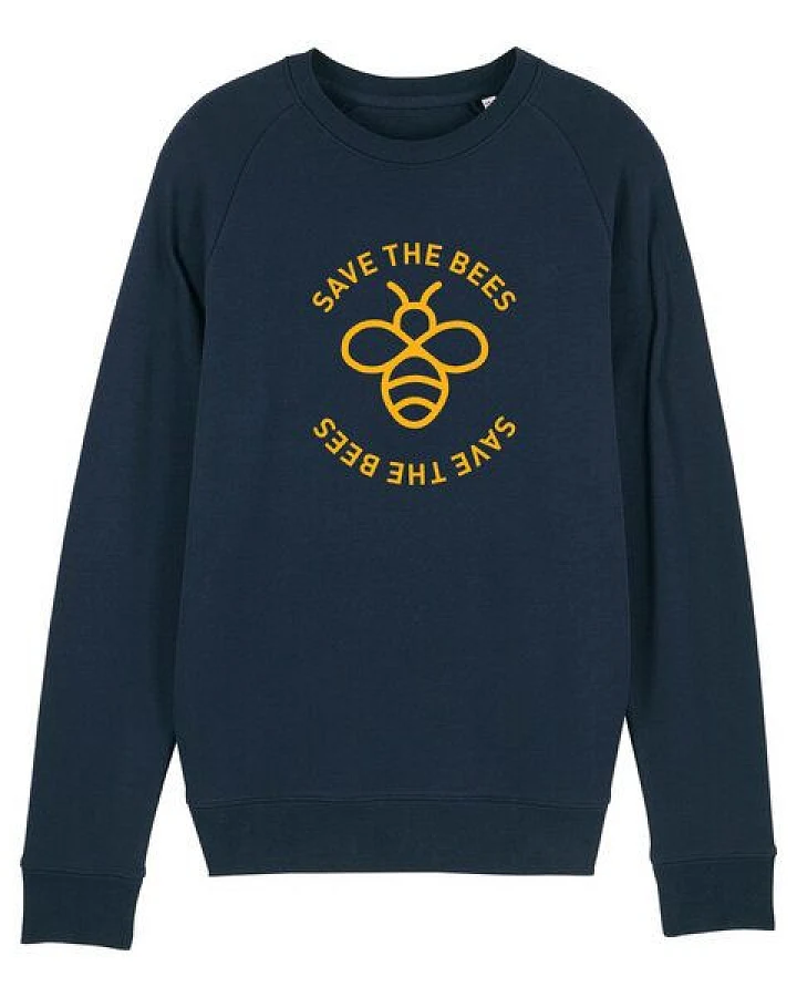 University of Soul Herren Sweatshirt aus Bio-Baumwolle "Save the Bees"