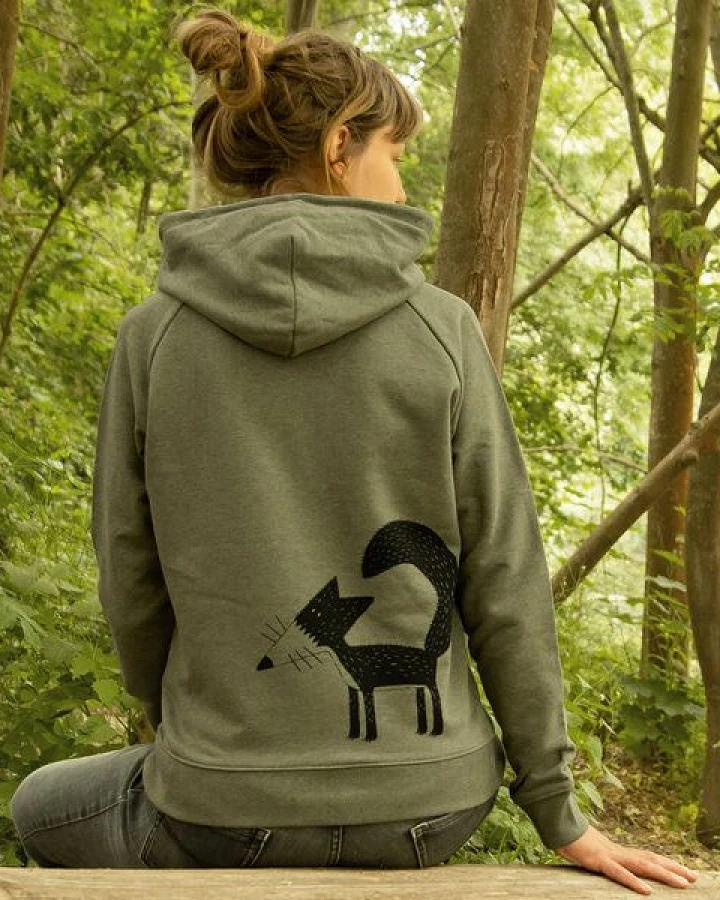 Cmig Damen Hoodie Franzi Fuchs in mid heather khaki