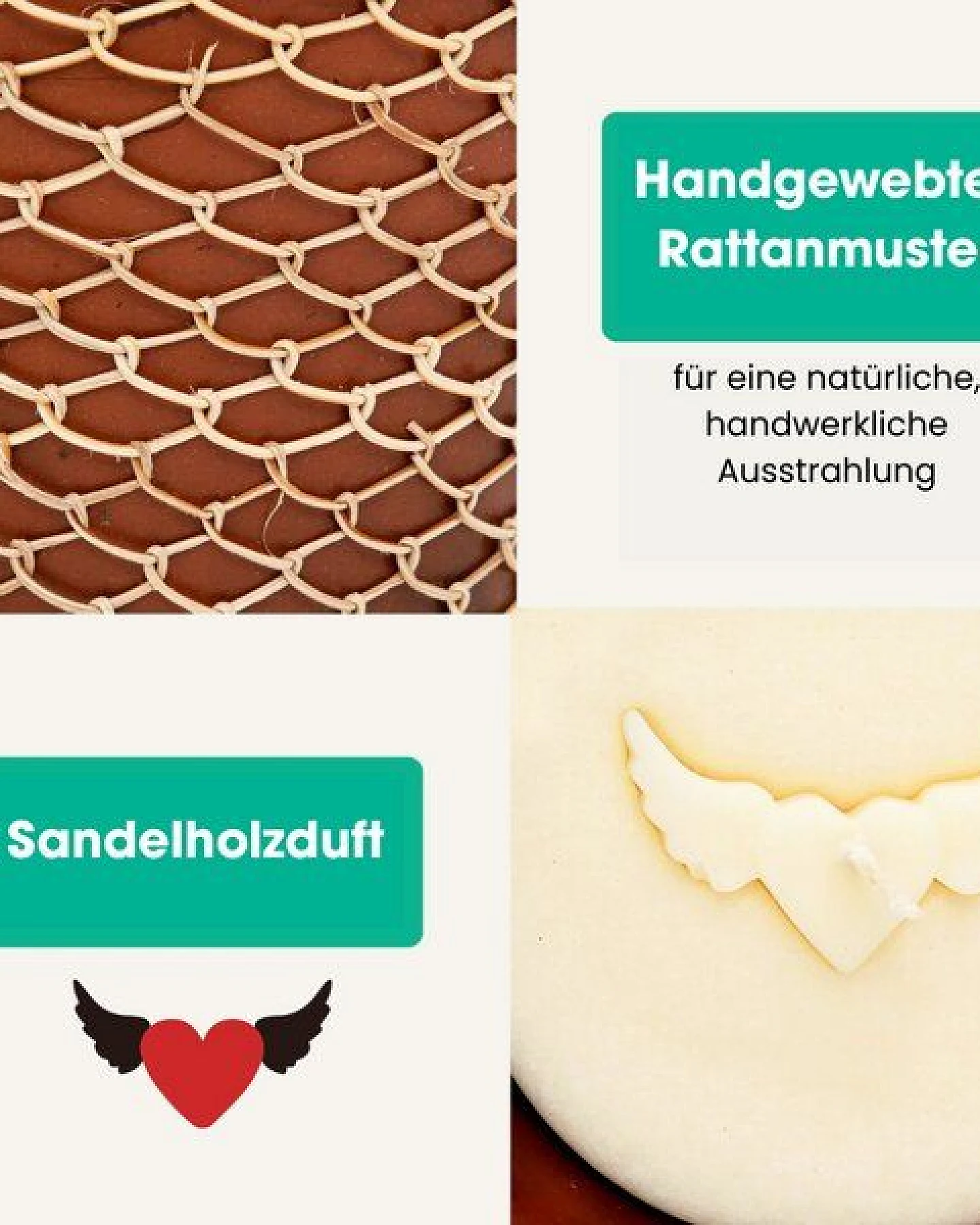 Good To Give Duftkerzen Set Sandelholz – natürliche Palmwachs Duftkerzen – Fair Trade – 100 Stunden Brenndauer – Ansicht 4