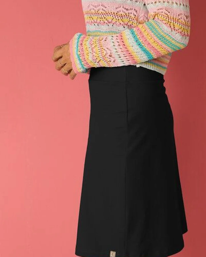 La Gitana Rock A-Linie „June“ – lange Variante, aus Bio-Baumwolljersey – fair & nachhaltig