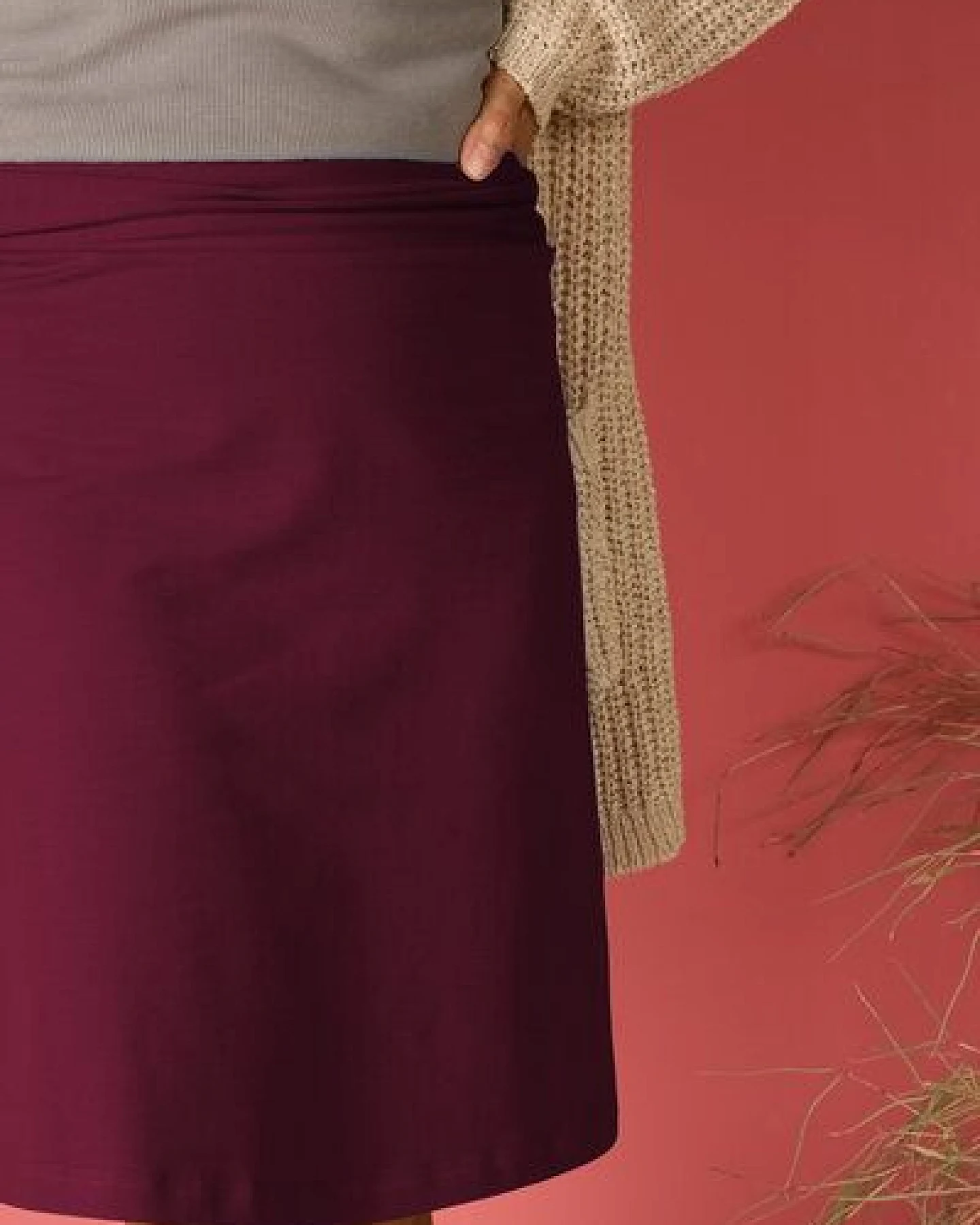 La Gitana Rock A-Linie „June“ – lange Variante, aus Bio-Baumwolljersey – fair & nachhaltig – Ansicht 4