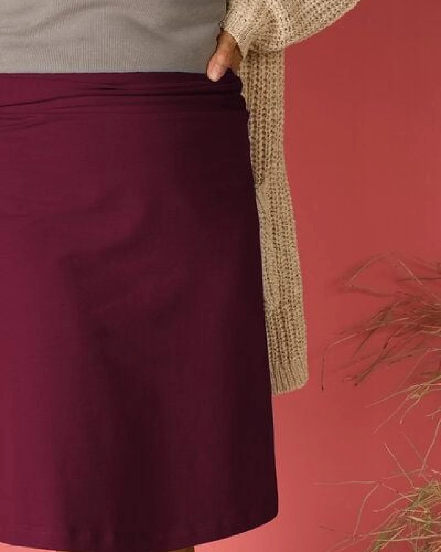 La Gitana Rock A-Linie „June“ – lange Variante, aus Bio-Baumwolljersey – fair & nachhaltig – Ansicht 4