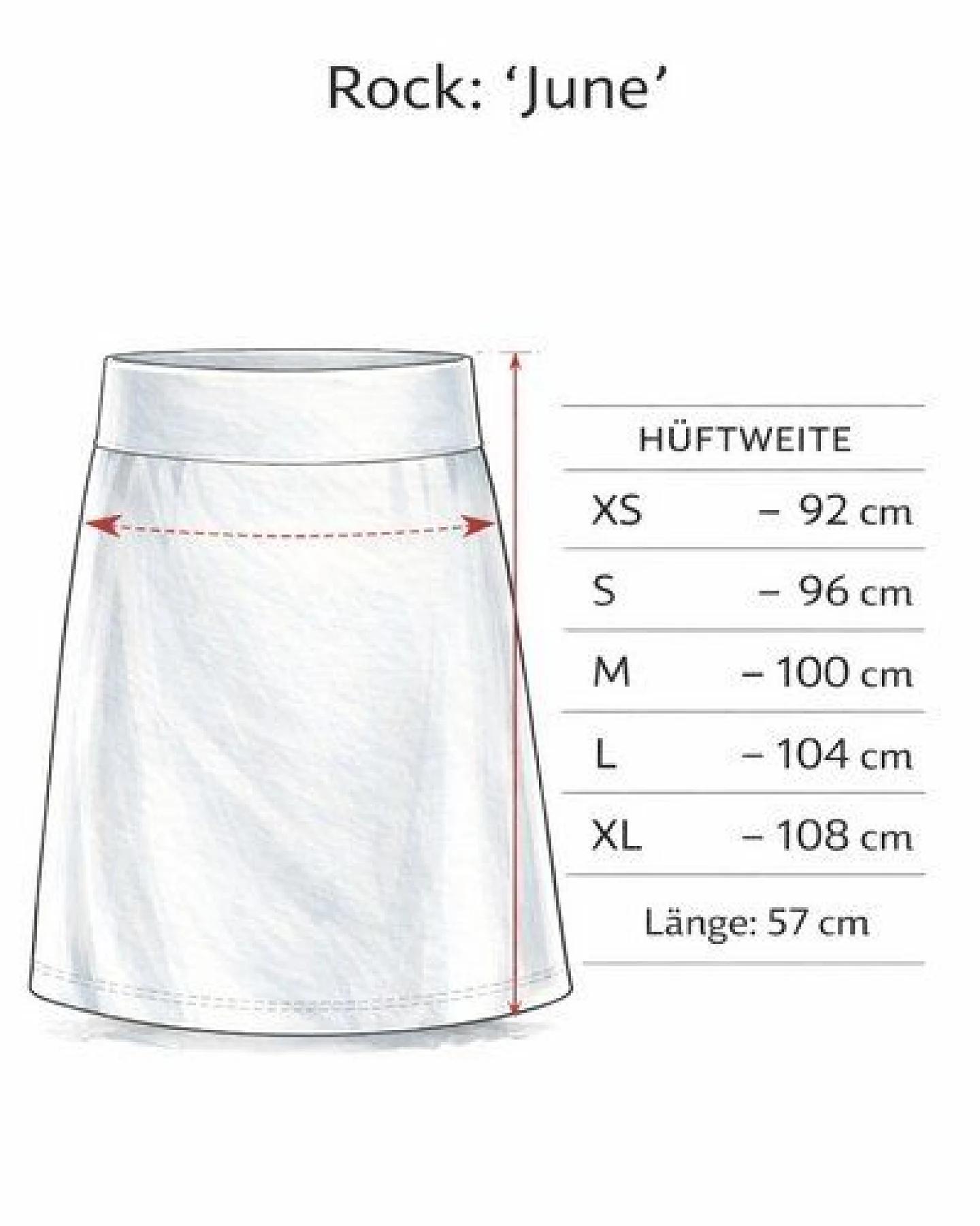 La Gitana Rock A-Linie „June“ – lange Variante, aus Bio-Baumwolljersey – fair & nachhaltig – Ansicht 4