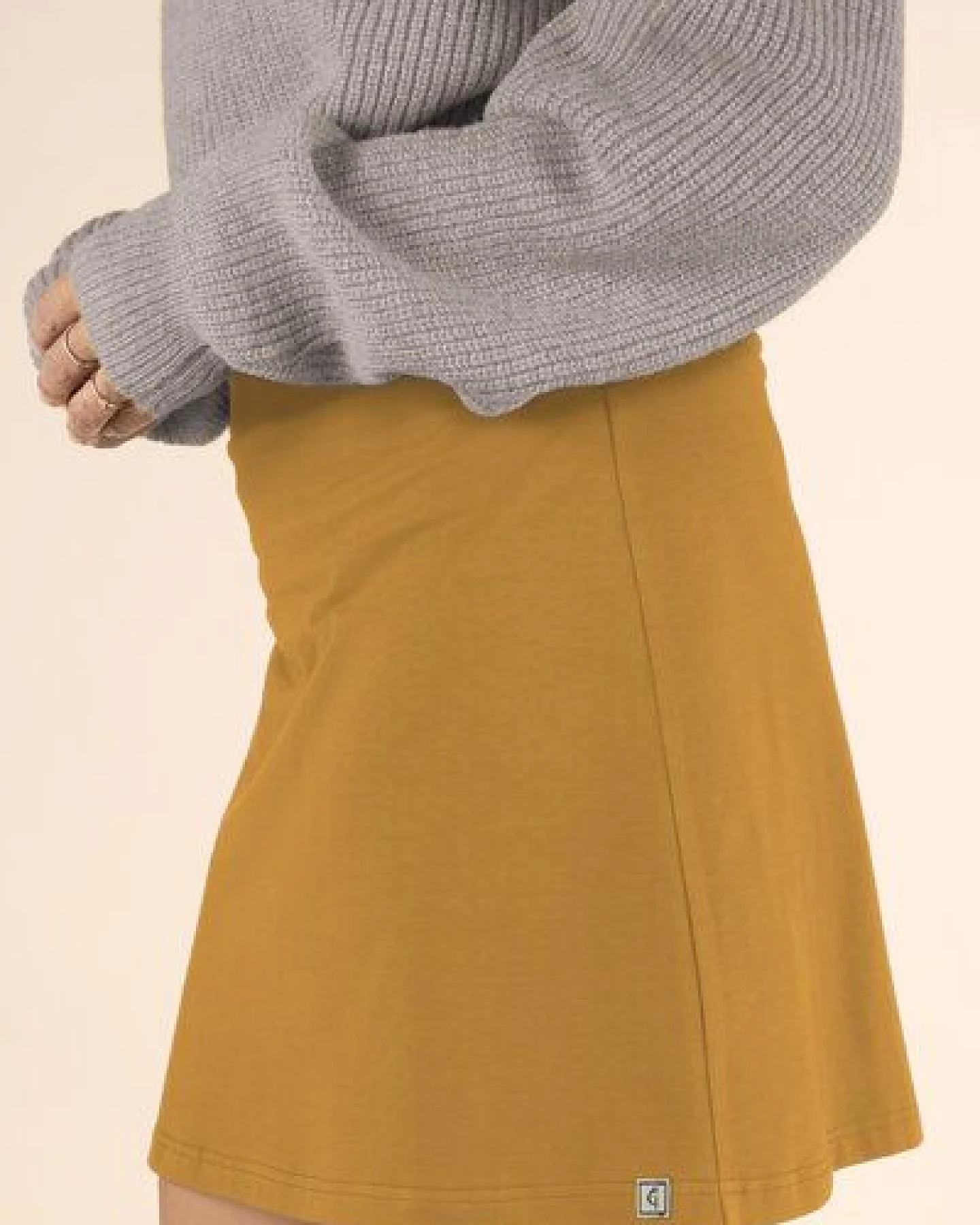 La Gitana Rock A-Linie „Junie“ – Standardlänge, aus Bio-Baumwolljersey – fair & nachhaltig – Ansicht 3