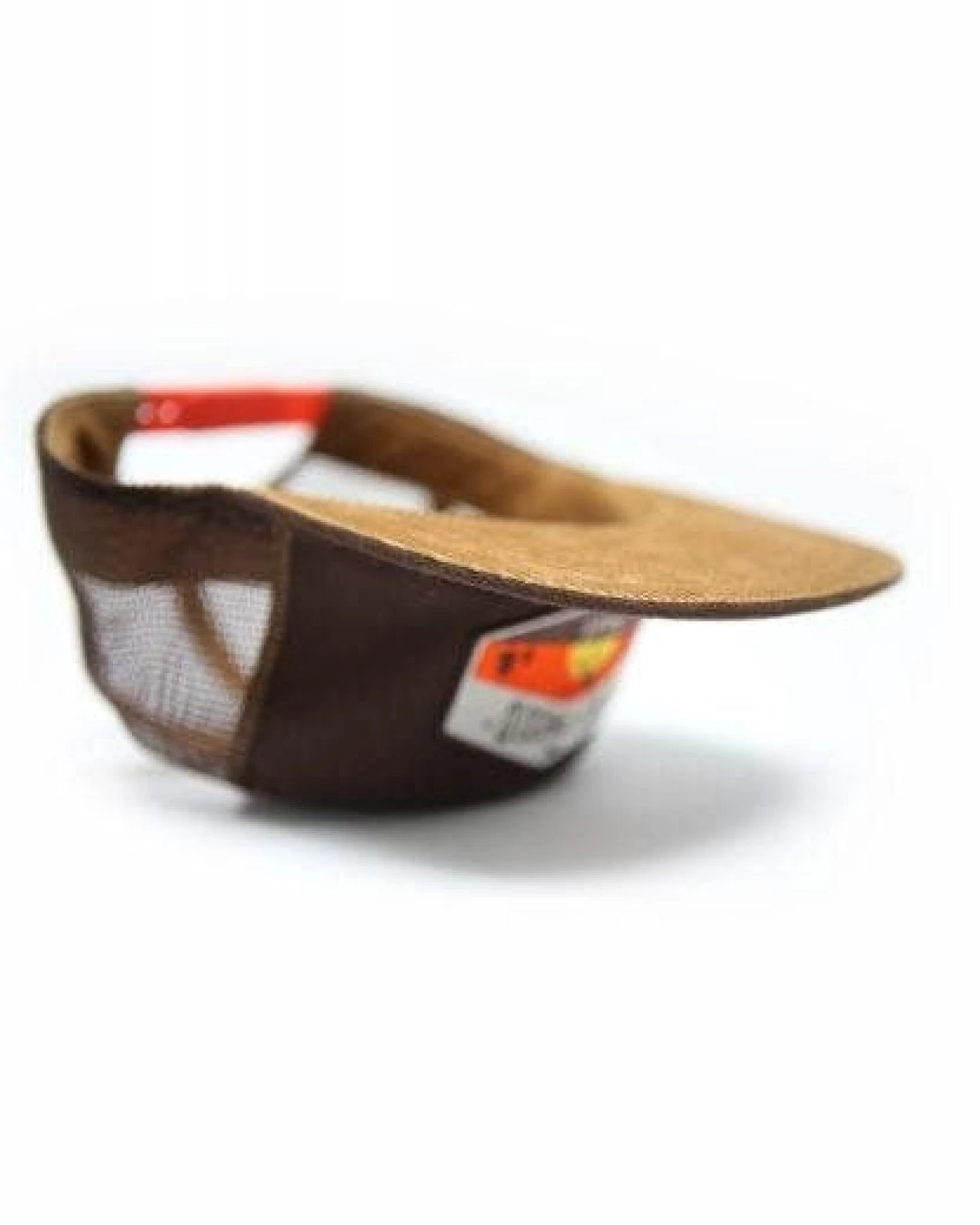 The Driftwood Tales Dunkelbraune Trucker Cap mit orangefarbenem Verstellgurt und Driftwood-Emblem – Ansicht 3
