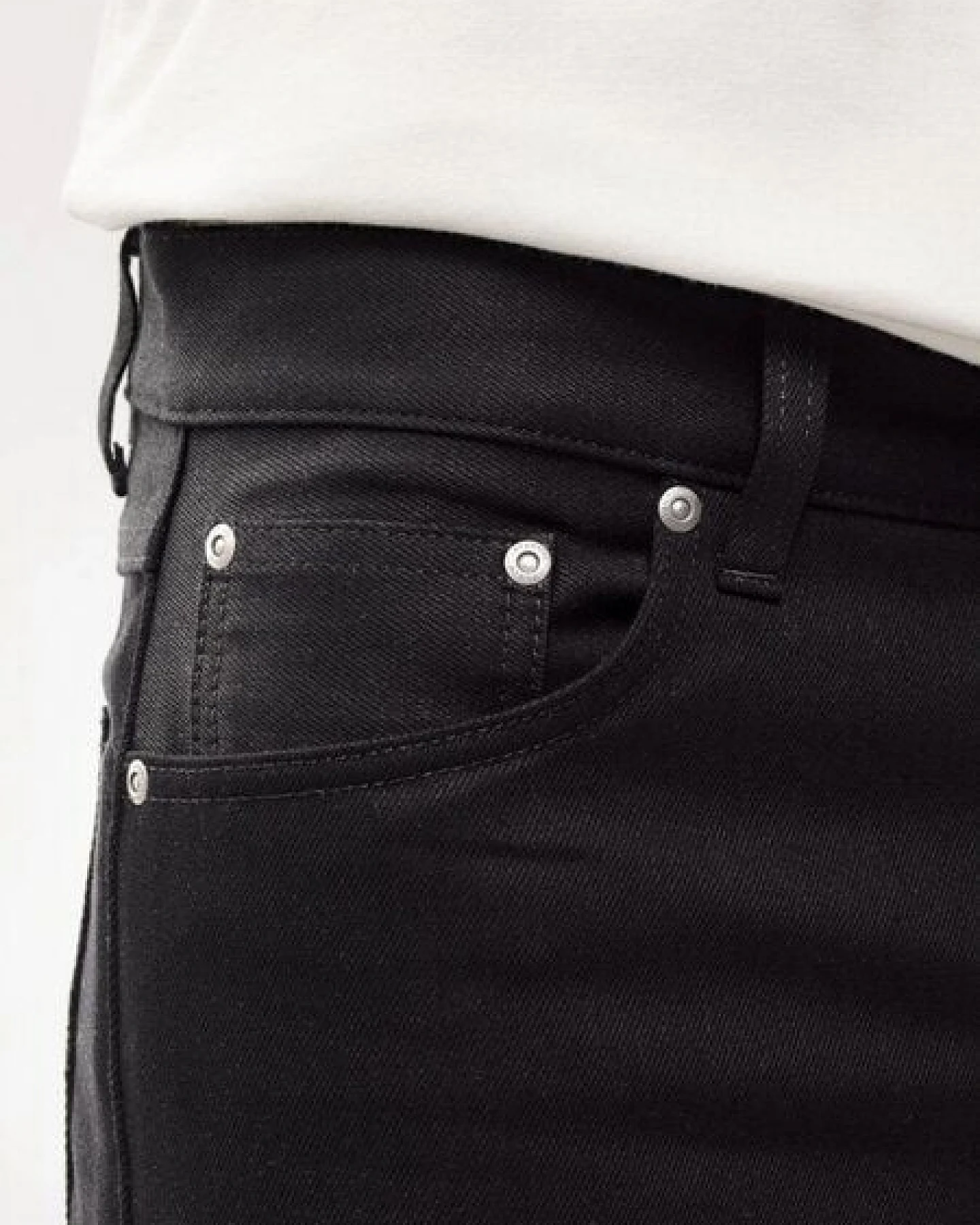 Nudie Jeans Steady Eddie II Dry Everblack – Ansicht 4