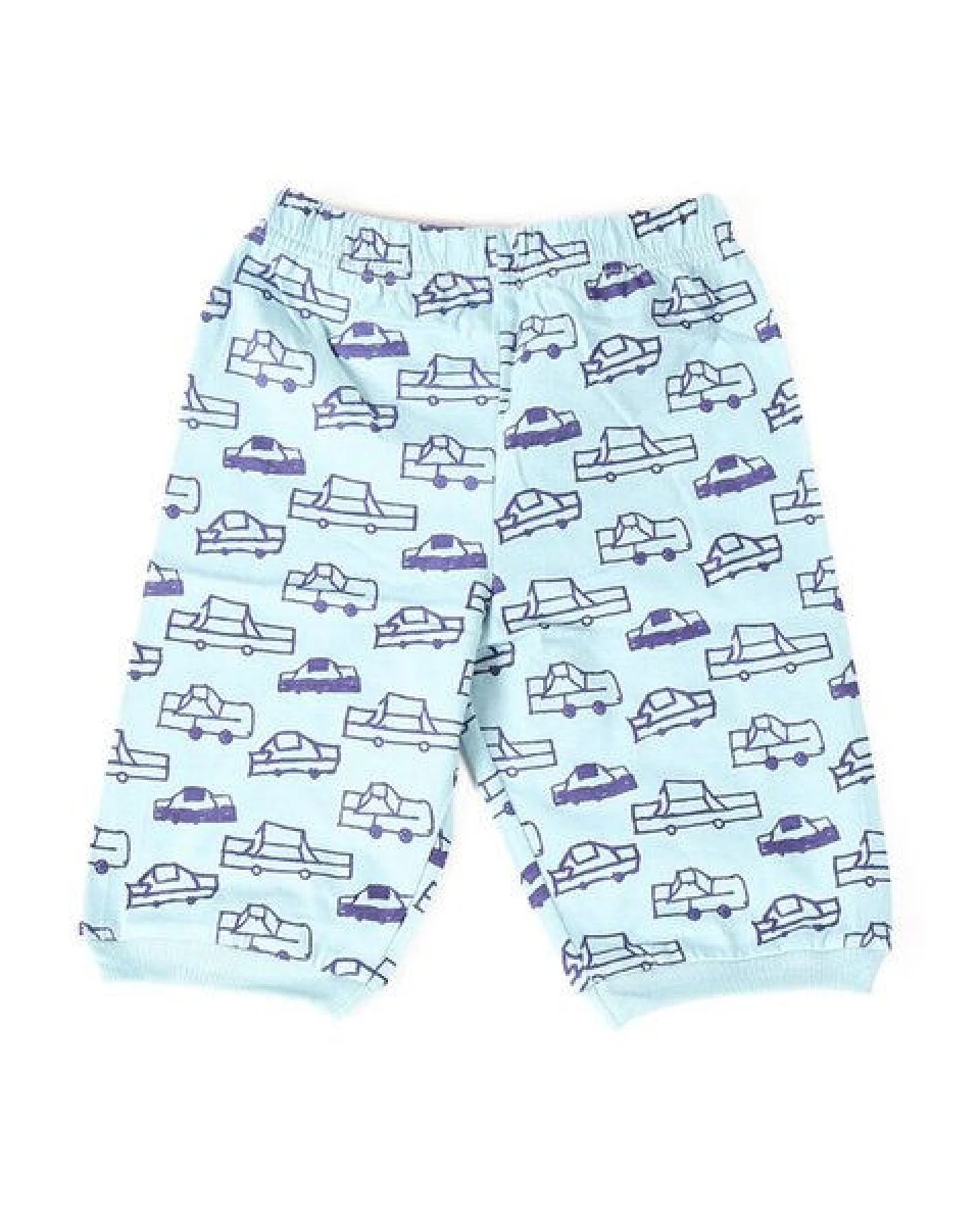 Kipepeo-Clothing Baby Schlafanzug Langarmshirt mit Hose aus Bio-Baumwolle „Cars“ hellblau- AUSLAUFMODEL! – Ansicht 3