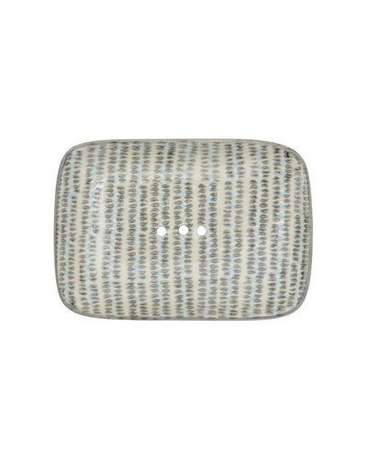 TRANQUILLO Seifenschale Retro & Nordic aus Steinzeug 14 cm