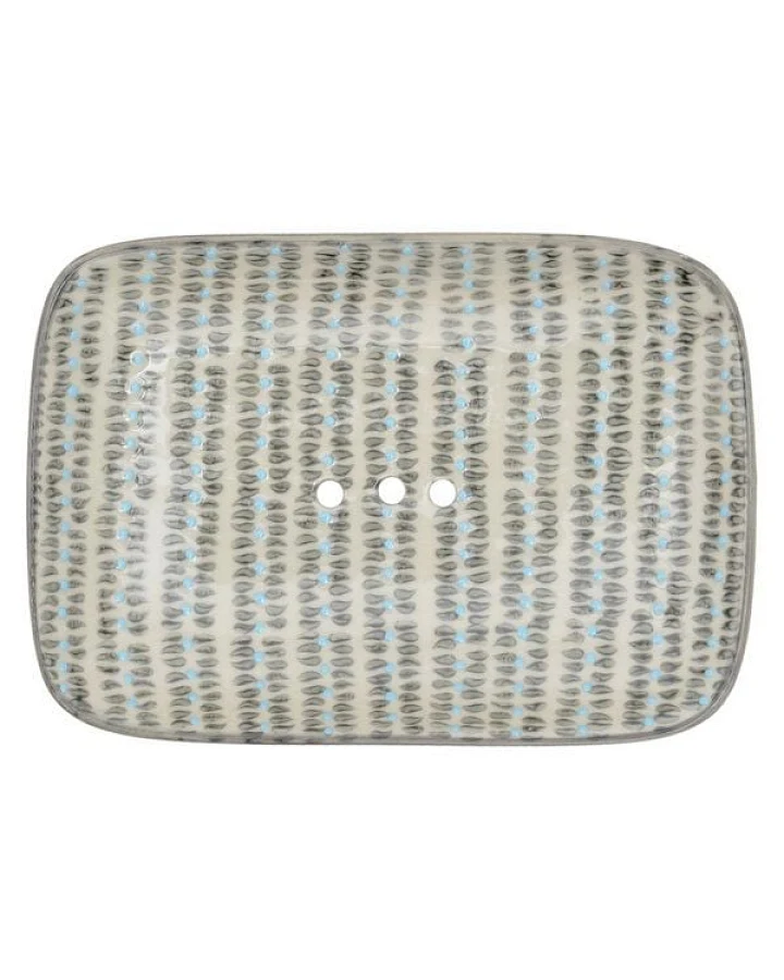 TRANQUILLO Seifenschale Retro & Nordic aus Steinzeug 14 cm