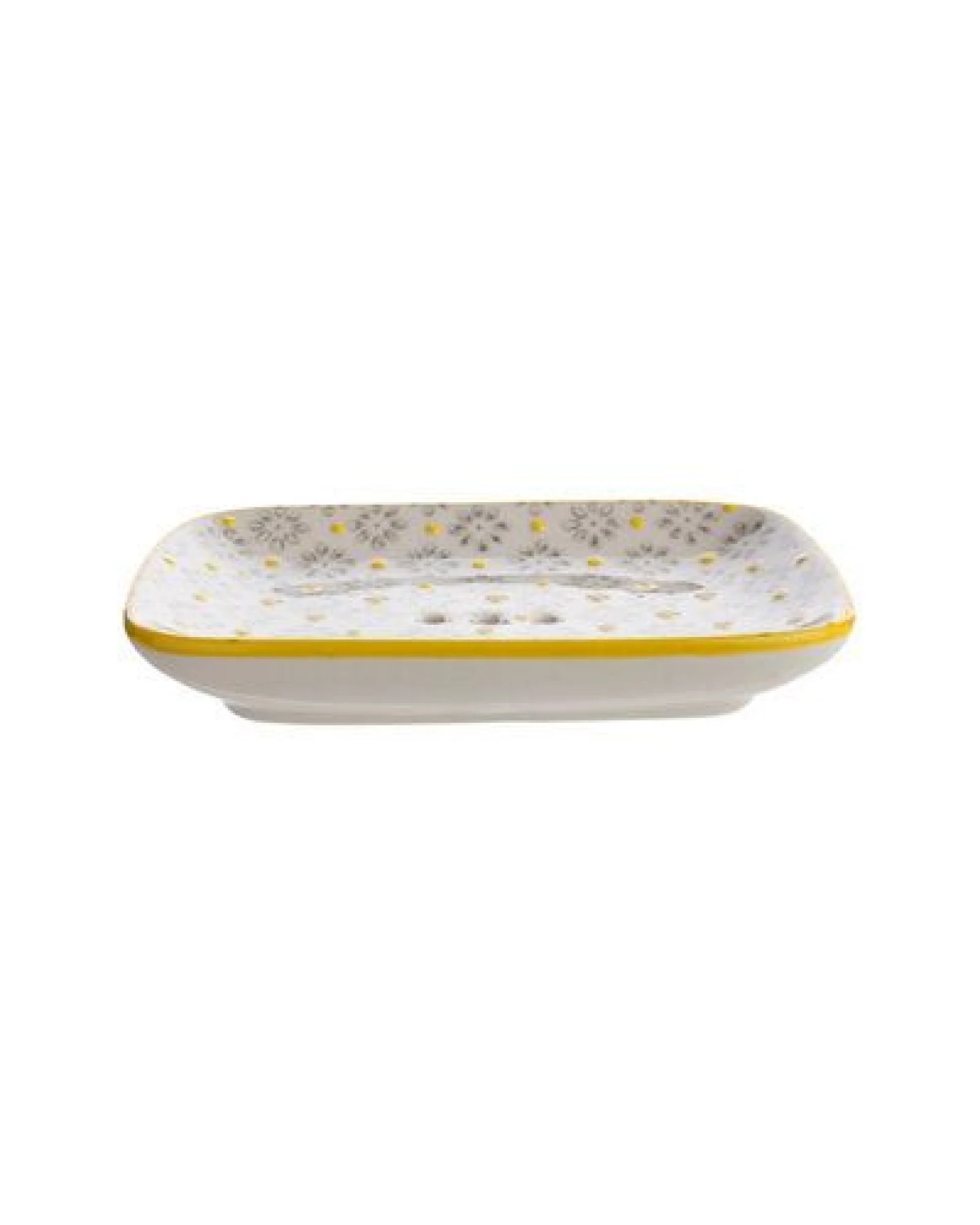 TRANQUILLO Seifenschale aus Steinzeug mit floralen Mustern und Ornamenten 13,5 cm – Ansicht 2