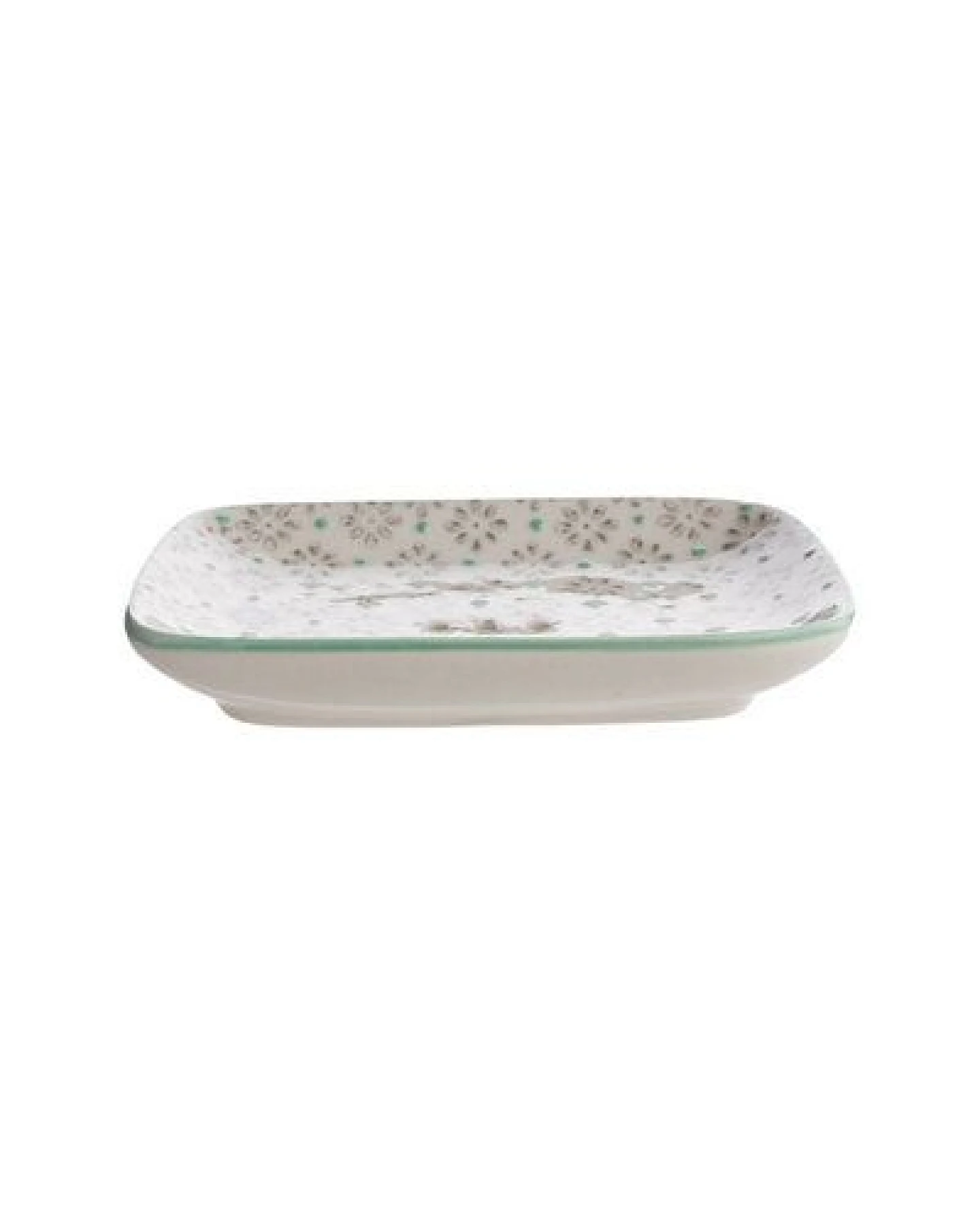 TRANQUILLO Seifenschale aus Steinzeug mit floralen Mustern und Ornamenten 13,5 cm – Ansicht 2