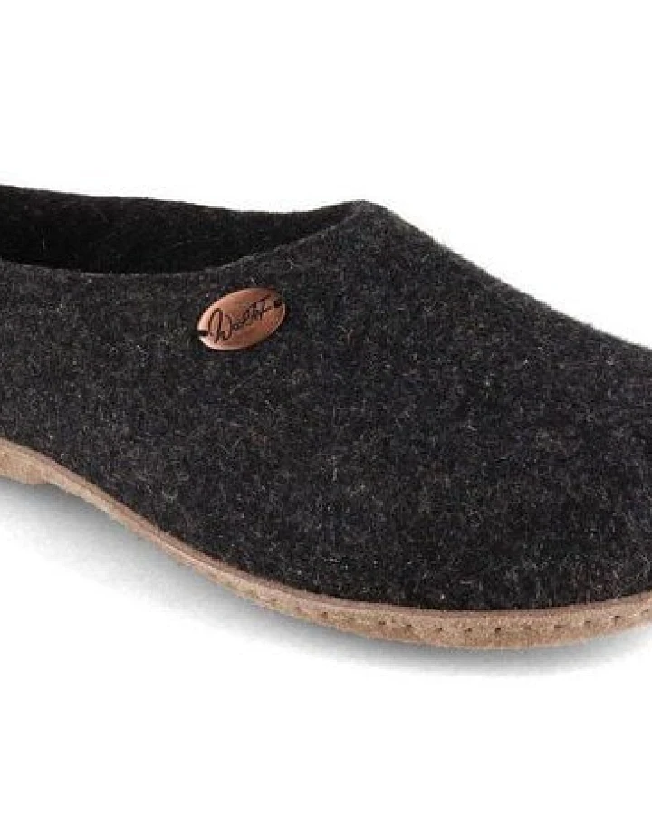 WoolFit Filzhausschuhe „Classic“ mit geschlossener Sohle für extra Halt mit Schuheinlage