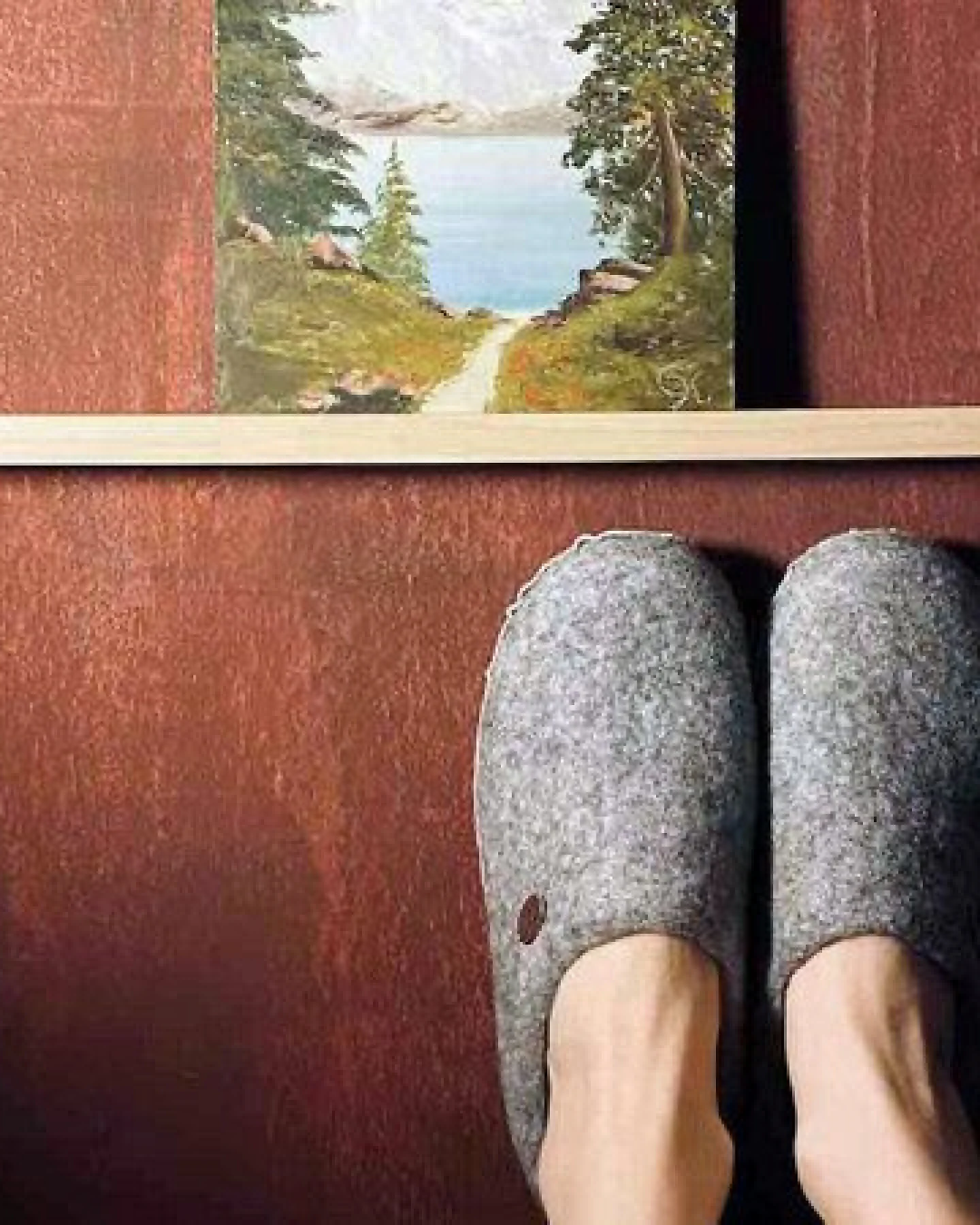 WoolFit Barfuß-Hausschuhe „Footprint“ hand-gefilzt, extra weich & flexibel – Ansicht 3