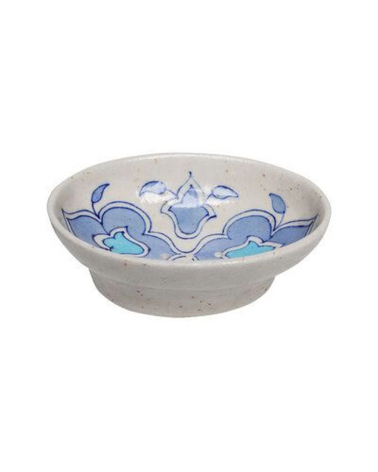 TRANQUILLO Blue Pottery Seifenschale von Hand geformt und bemalt – Ansicht 2