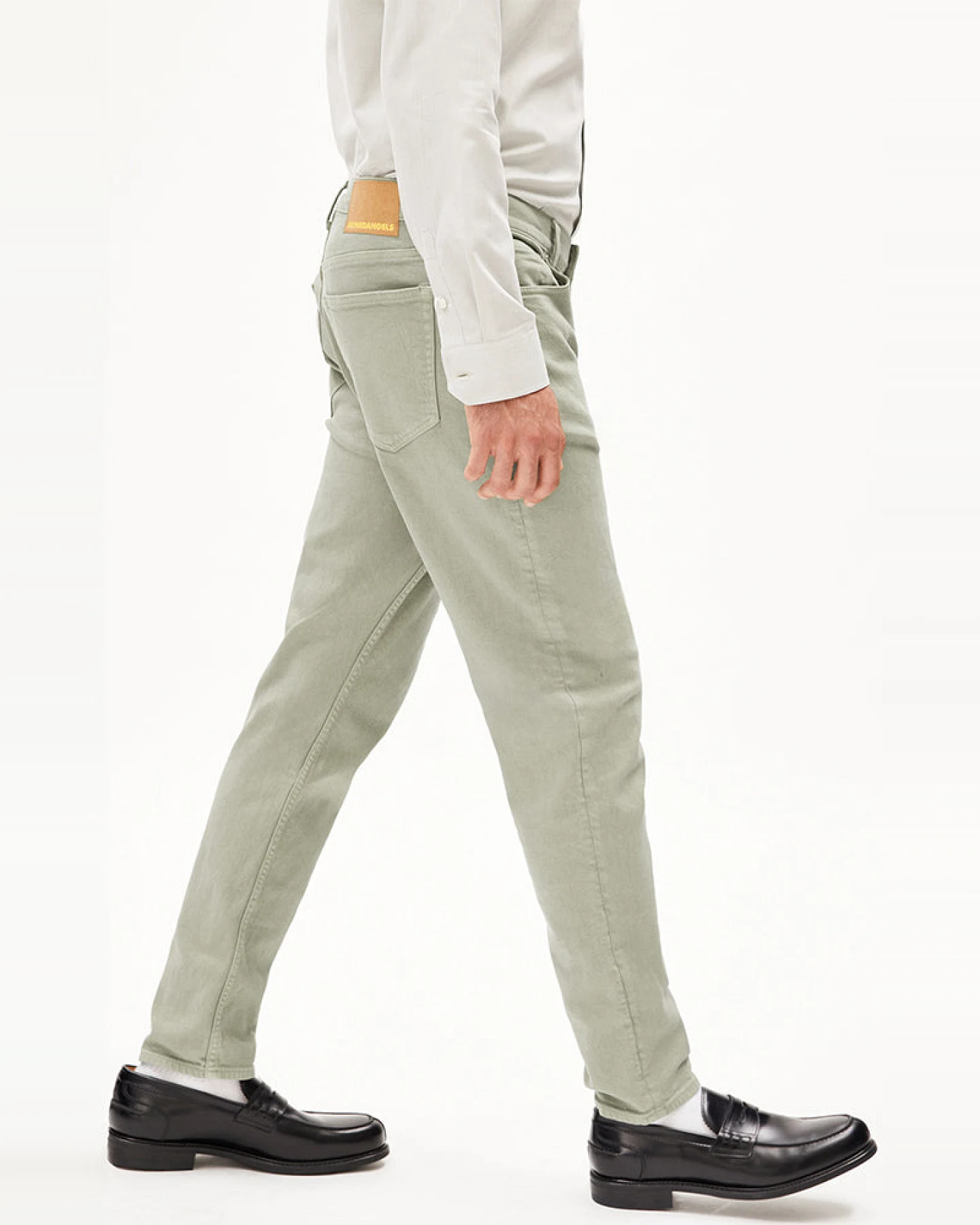 ARMEDANGELS Herren vegan Jeans Aarjo Seegrün – Ansicht 2