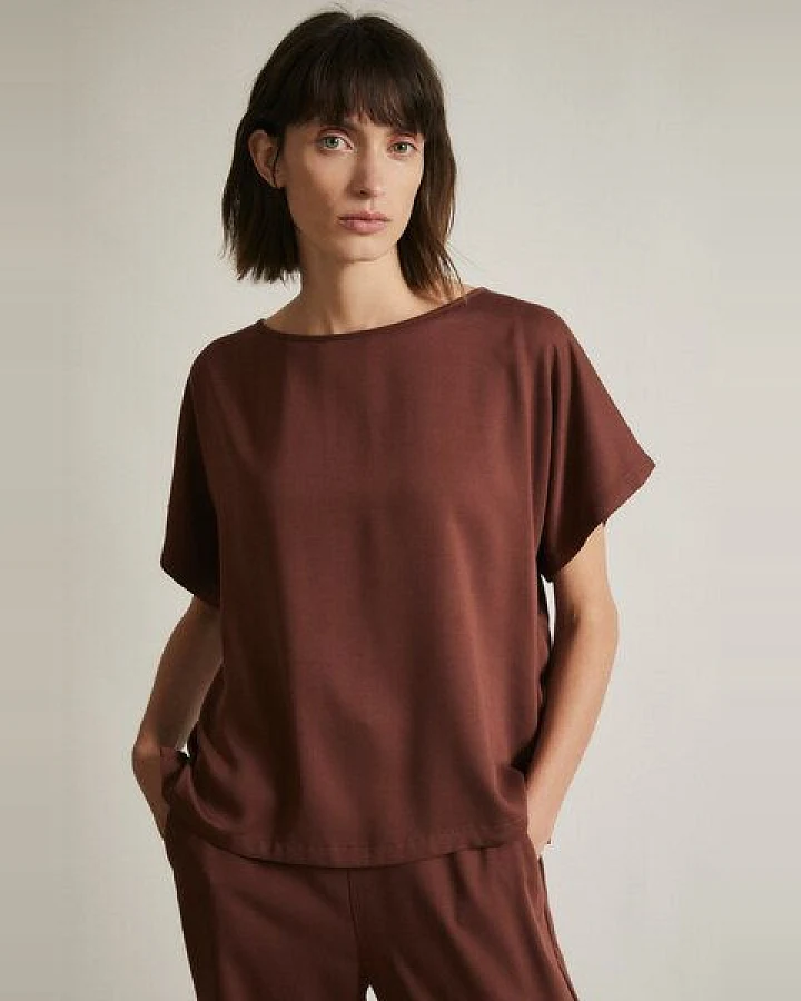 LANIUS Satin-Shirt aus LENZING ECOVERO