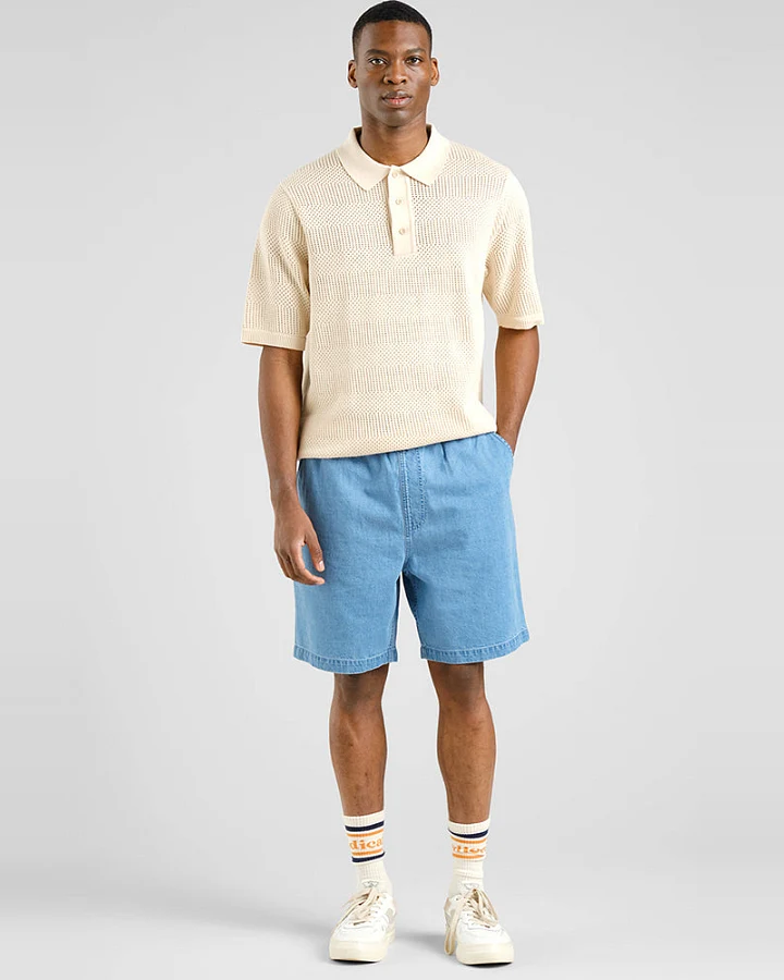 DEDICATED Herren vegan Shorts Denim Vejle Blau