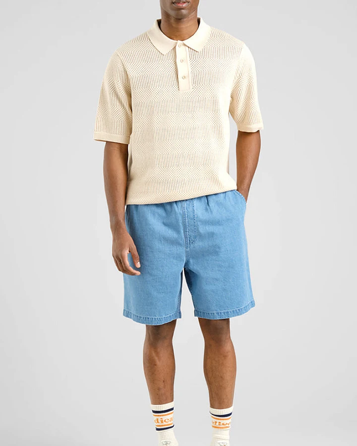DEDICATED Herren vegan Shorts Denim Vejle Blau