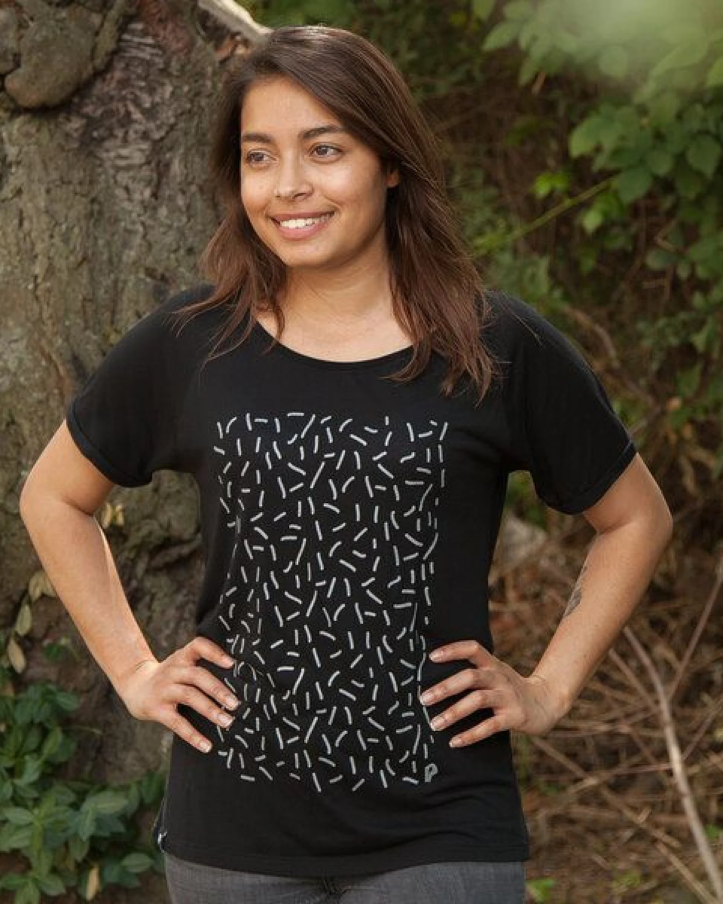 päfjes Streusel - Fair gehandeltes Rolled Sleeve Frauen T-Shirt - Modal – Ansicht 3