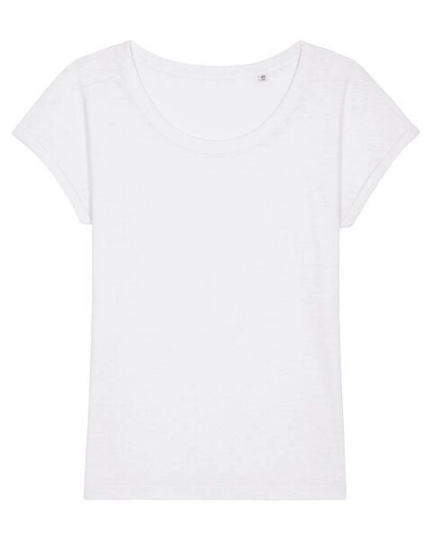 YTWOO Leichtes Damen T-Shirt in Slub Optik mit gerollten Ärmeln – Ansicht 4