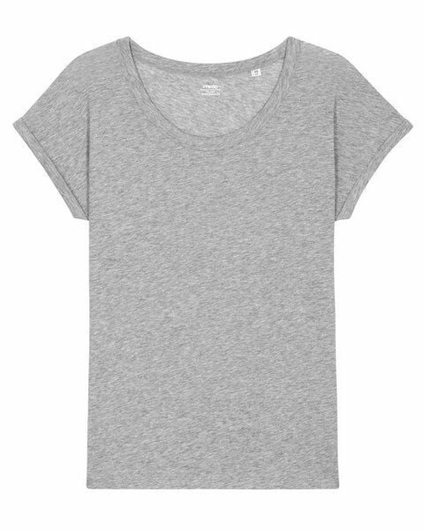 YTWOO Leichtes Damen T-Shirt in Slub Optik mit gerollten Ärmeln – Ansicht 4