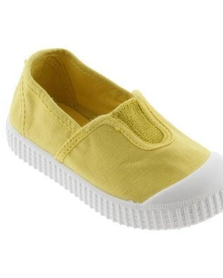 Victoria vegane Kinder-Schlüpfsneaker – Camping de Lona