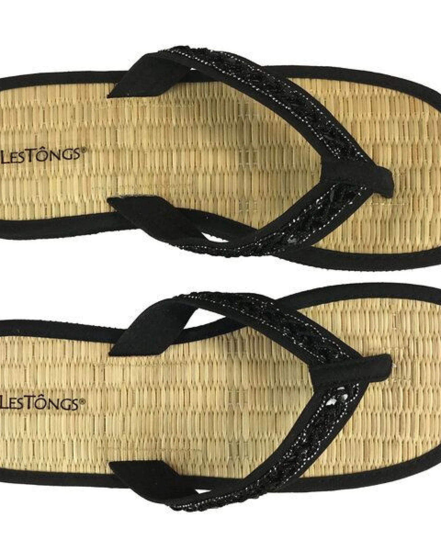 Les Tôngs Les Tongs Zimtlatschen Zori Onyx & Pearl – Ansicht 2