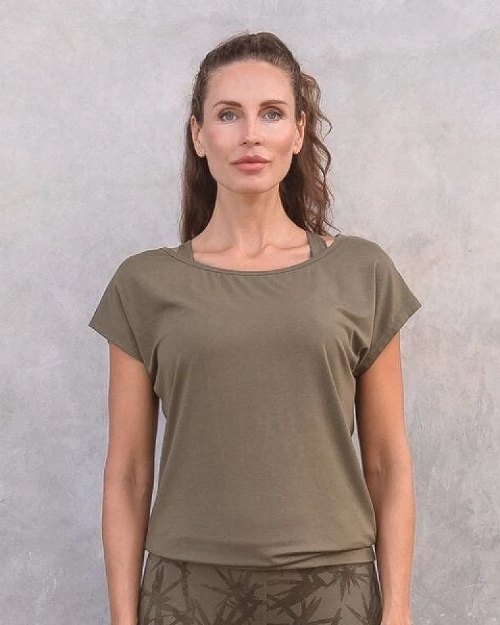 Jaya SMILLA Tencel - Damen - lockeres Shirt für Yoga und Freizeit aus Tencel-Baumwoll-Mix