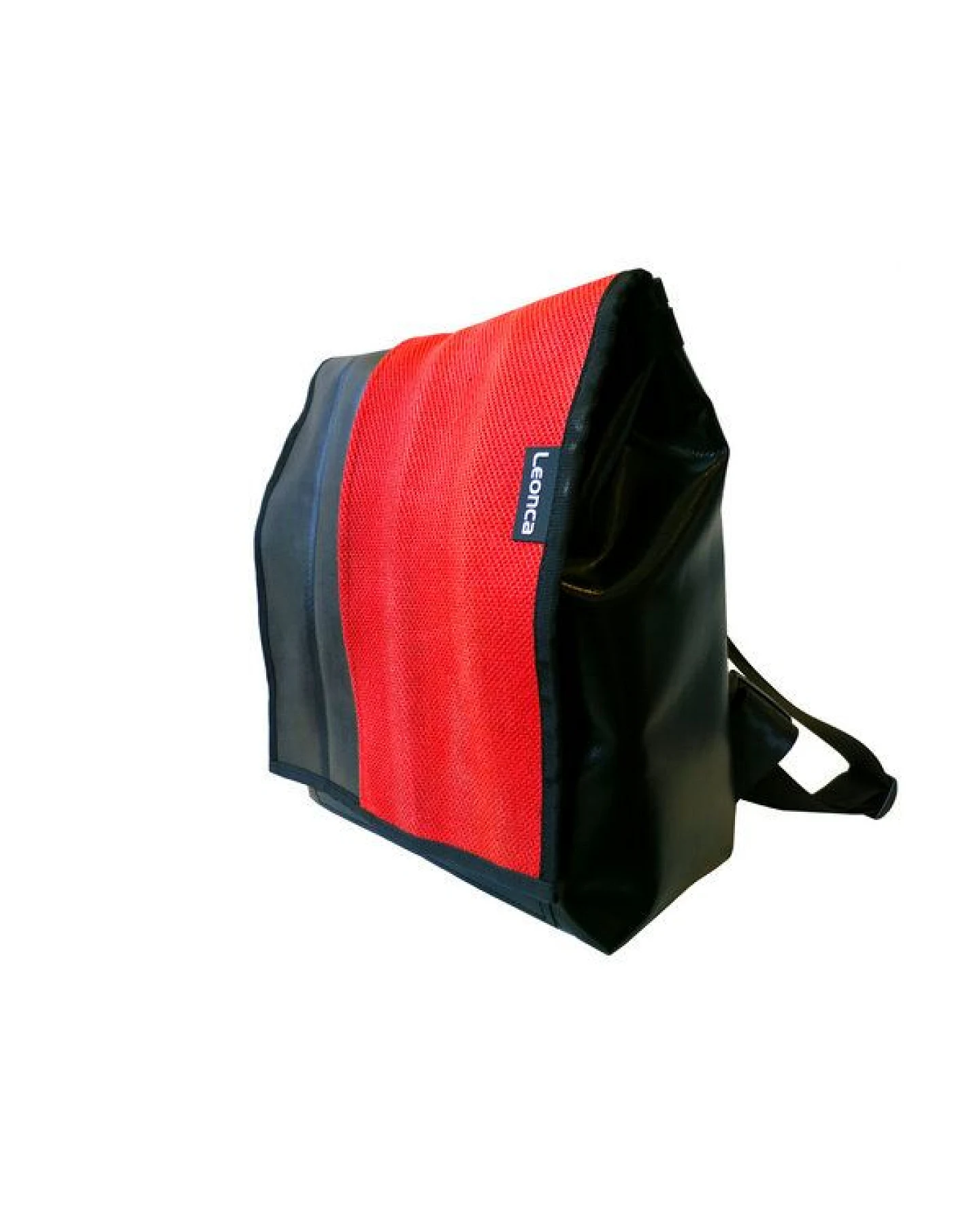 Leonca Rucksack aus Feuerwehrschlauch Rot, Weiss oder Gelb – Ansicht 2