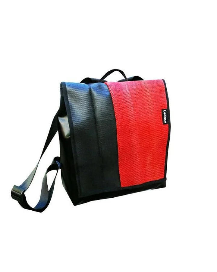 Leonca Rucksack aus Feuerwehrschlauch Rot, Weiss oder Gelb