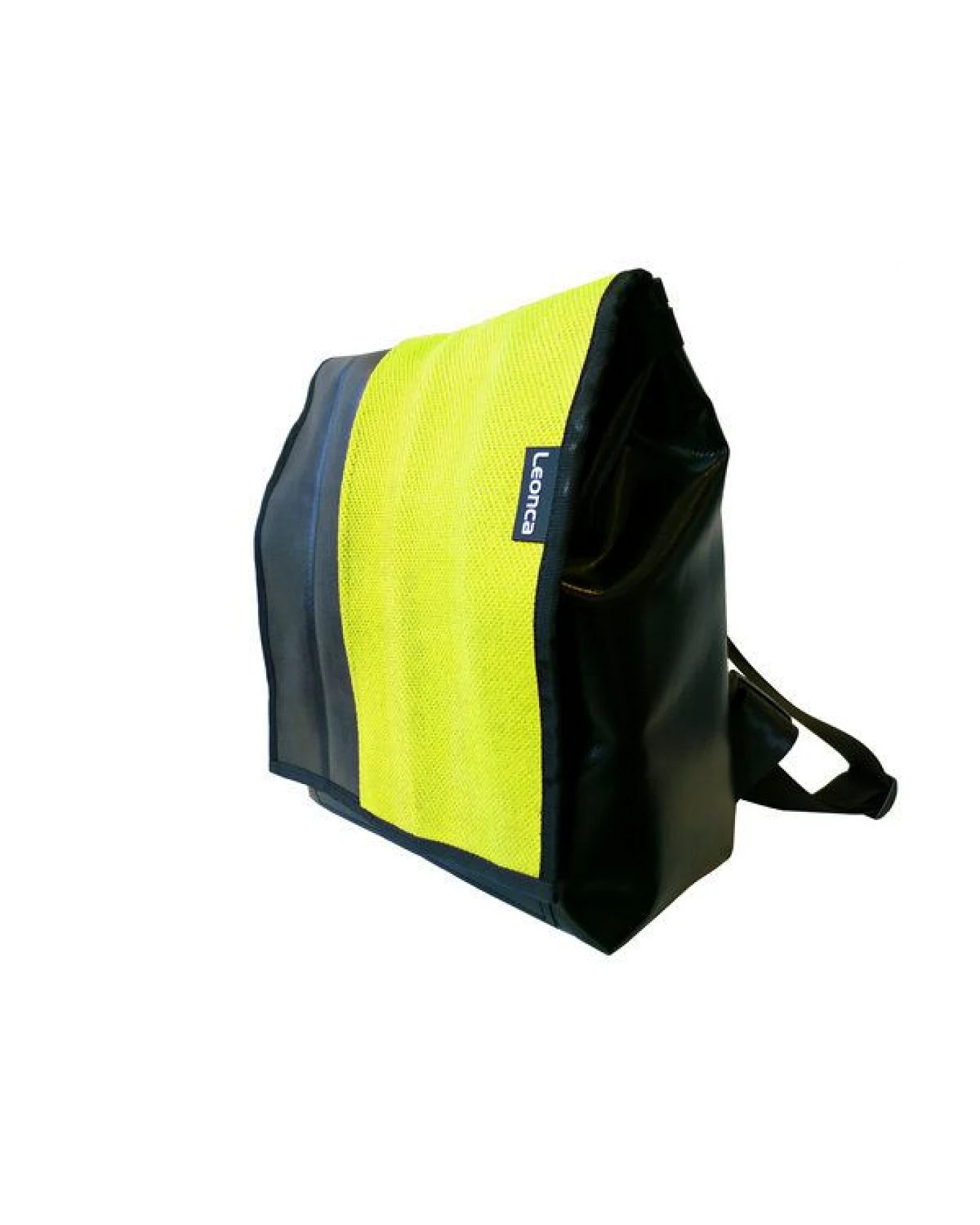 Leonca Rucksack aus Feuerwehrschlauch Rot, Weiss oder Gelb – Ansicht 2