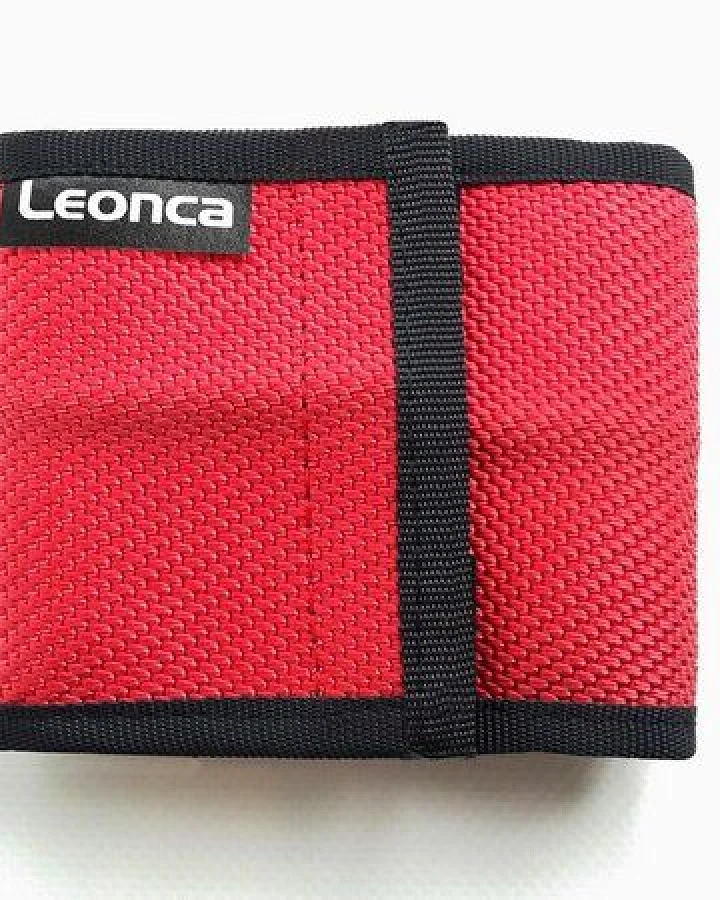 Leonca Portemonnaie aus Feuerwehrschlauch Gelb/Weiß/Rot
