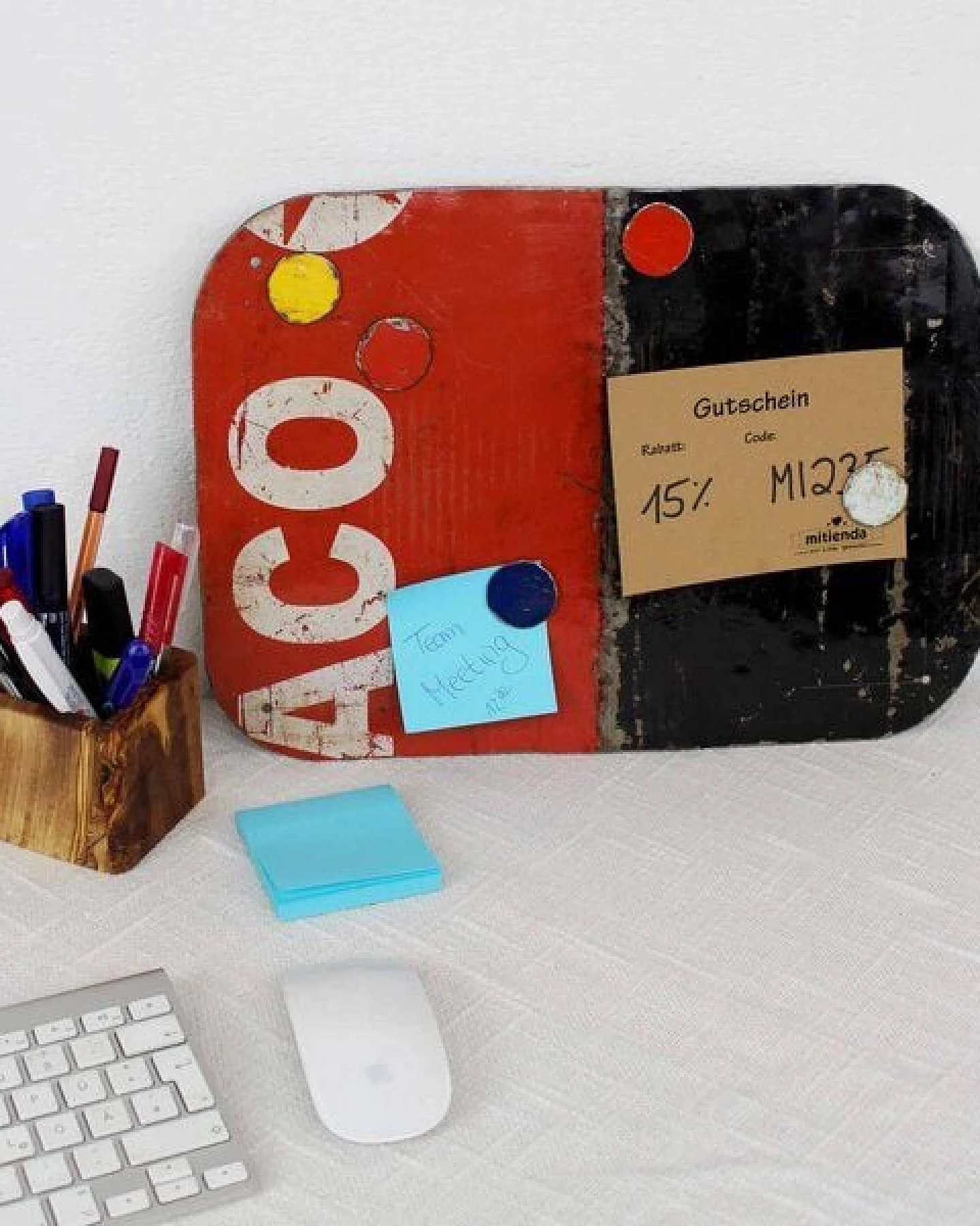 Mitienda Shop Magnetboard aus Ölfässern mit Magneten – Ansicht 4