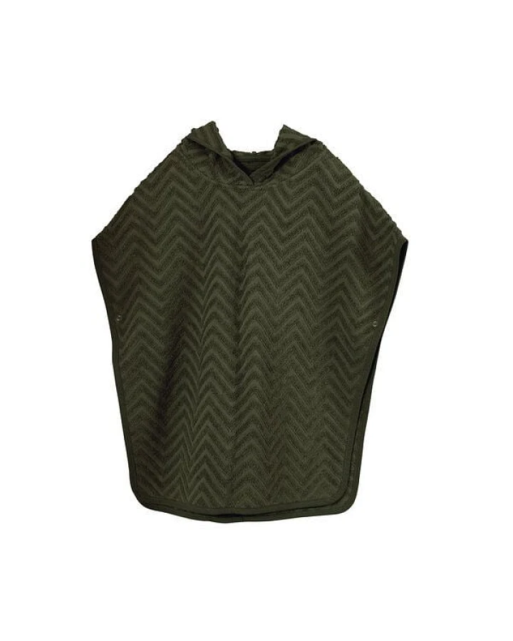 Filibabba Baby Badeponcho Zick-Zackmuster 100 % Bio Baumwolle