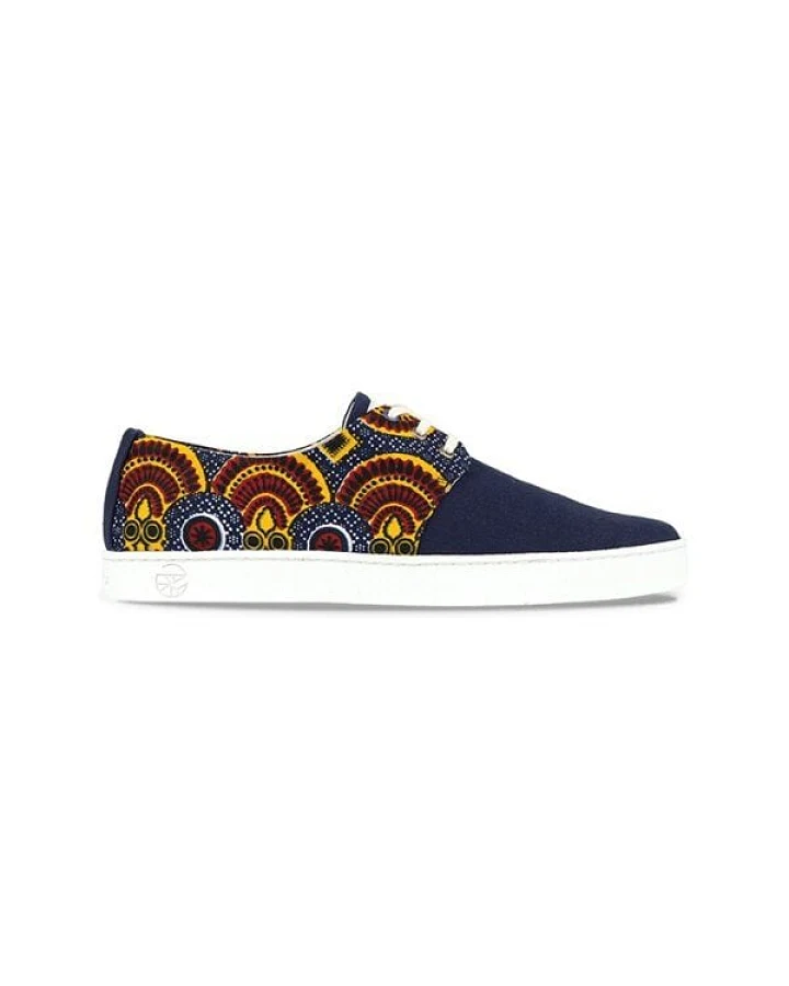 PANAFRICA Bunte Sneaker - Tombouctou - Blau - Unisex