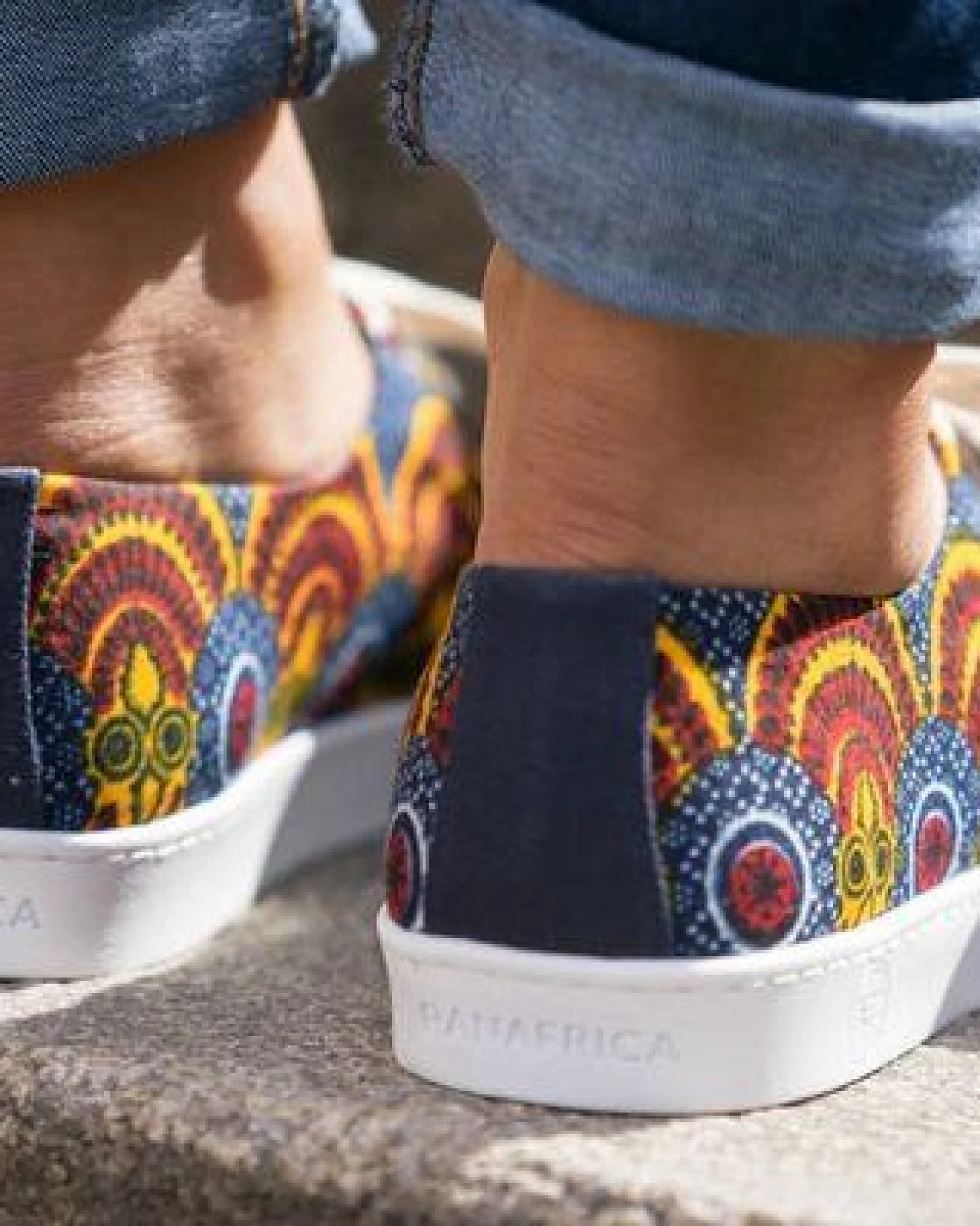 PANAFRICA Bunte Sneaker - Tombouctou - Blau - Unisex – Ansicht 3